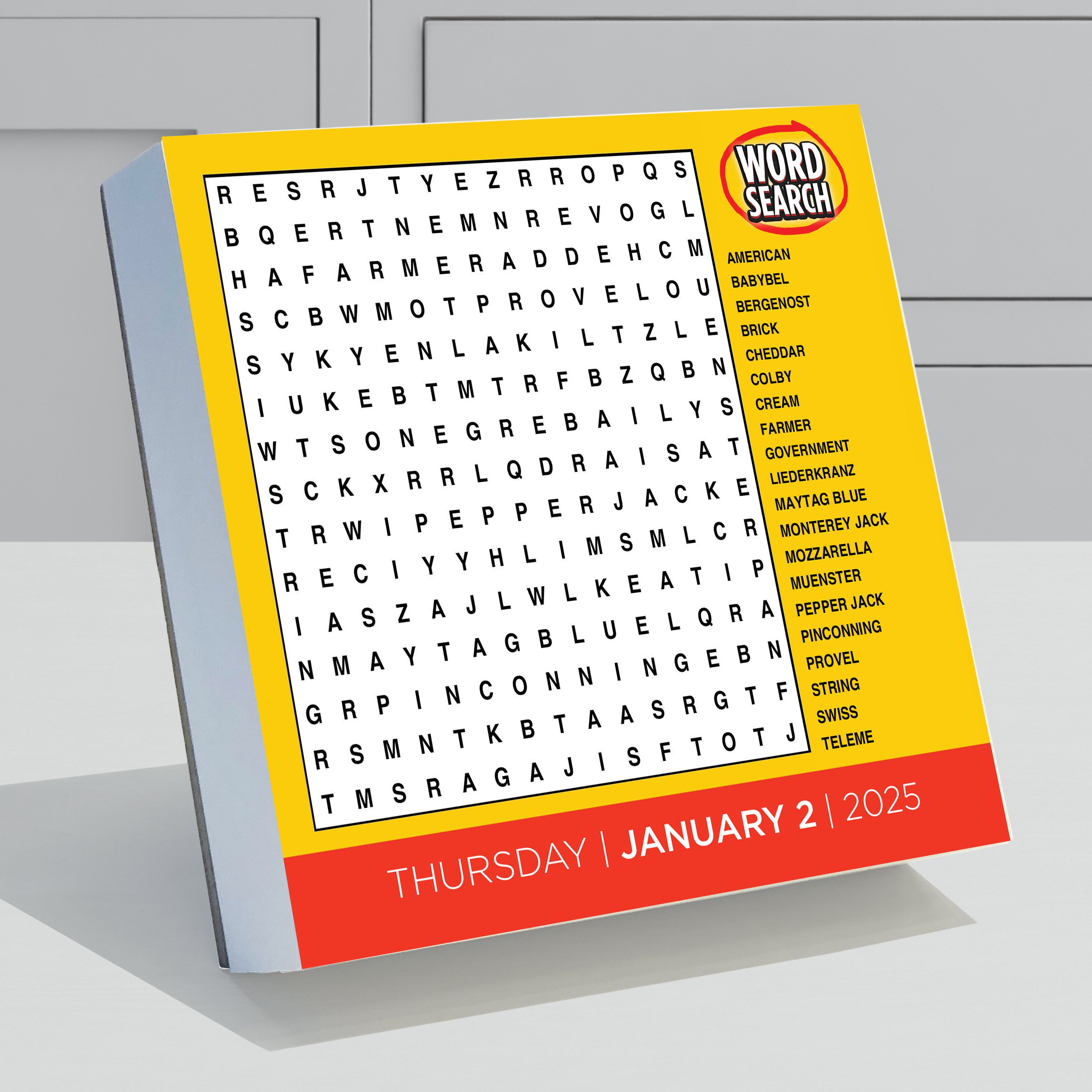 2025 Daily Word Puzzle Daily Desktop Calendar SELWII