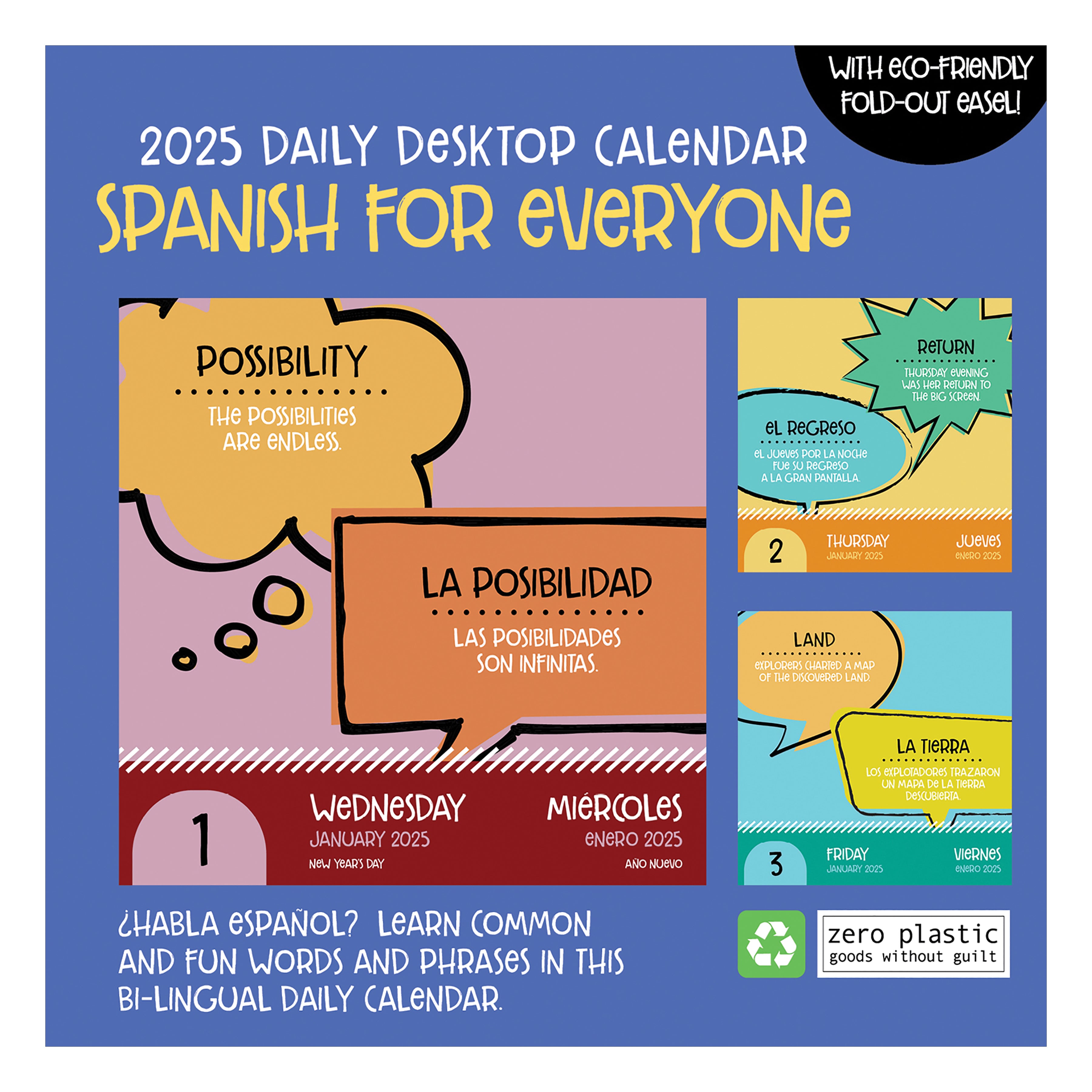 2025 Spanish Words Daily Desktop Calendar SELWII