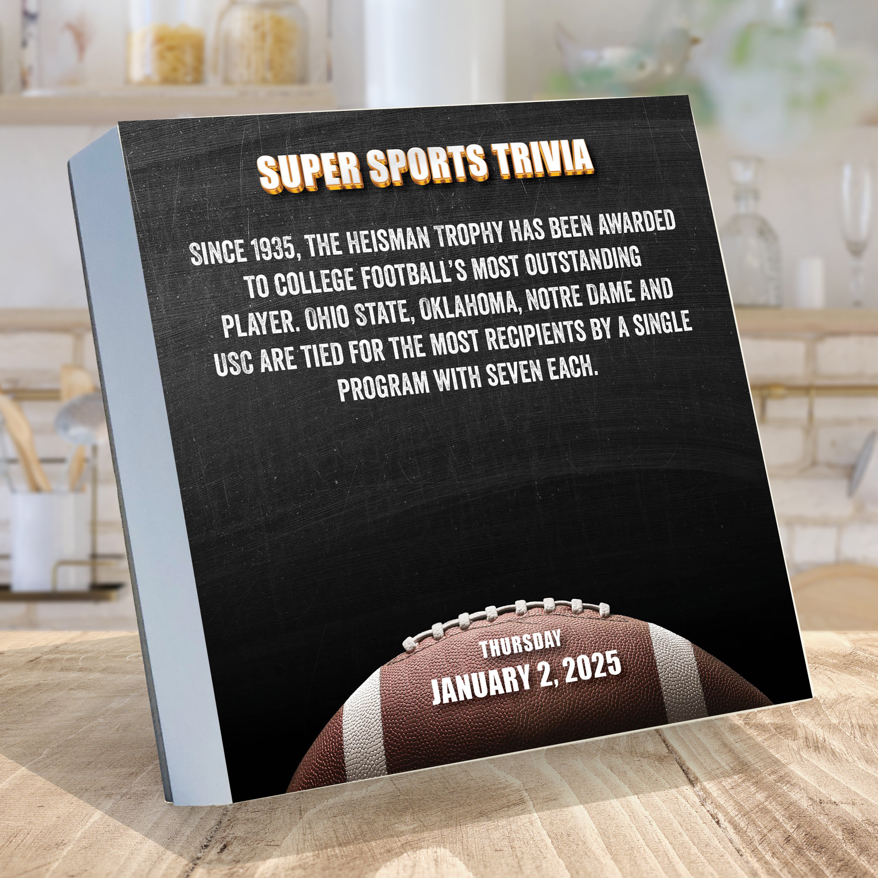 2025 Sports Facts & Trivia Daily Desktop Calendar SELWII