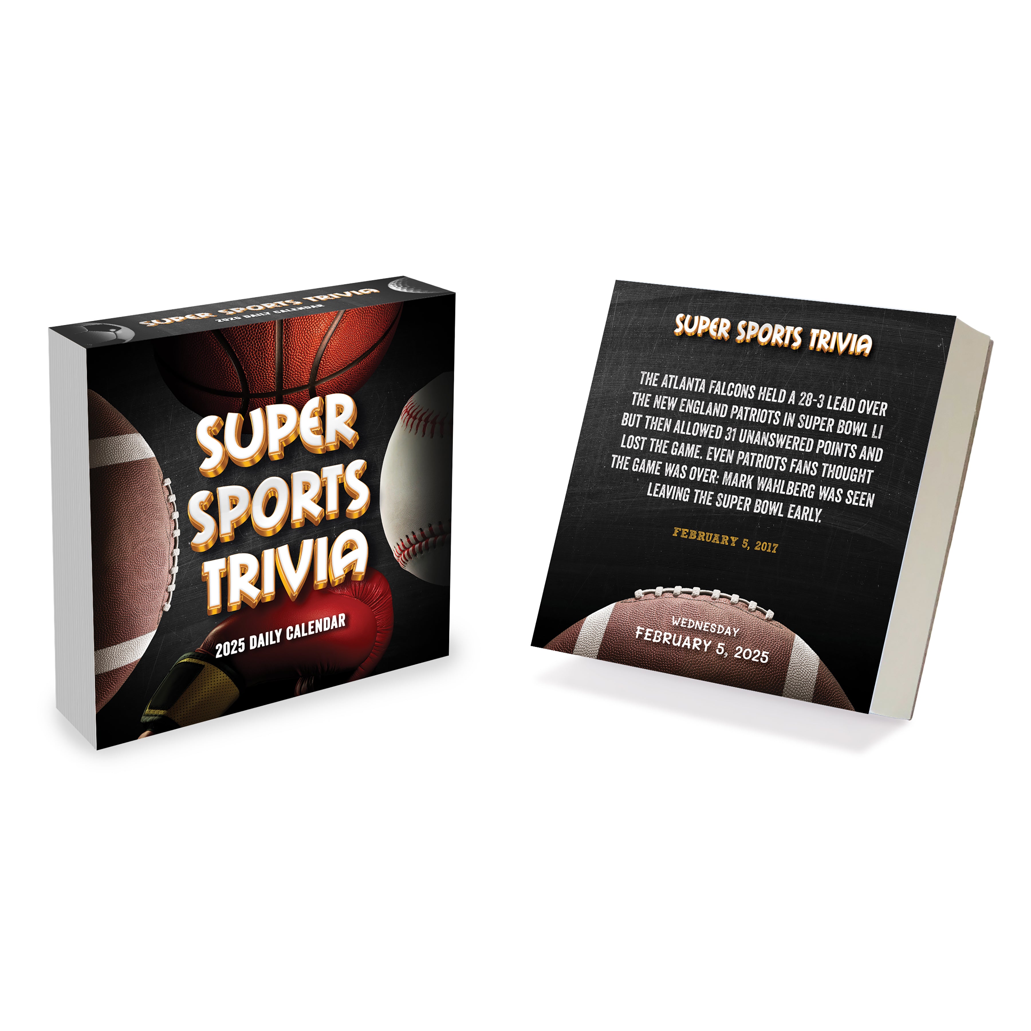 2025 Sports Facts & Trivia Daily Desktop Calendar SELWII