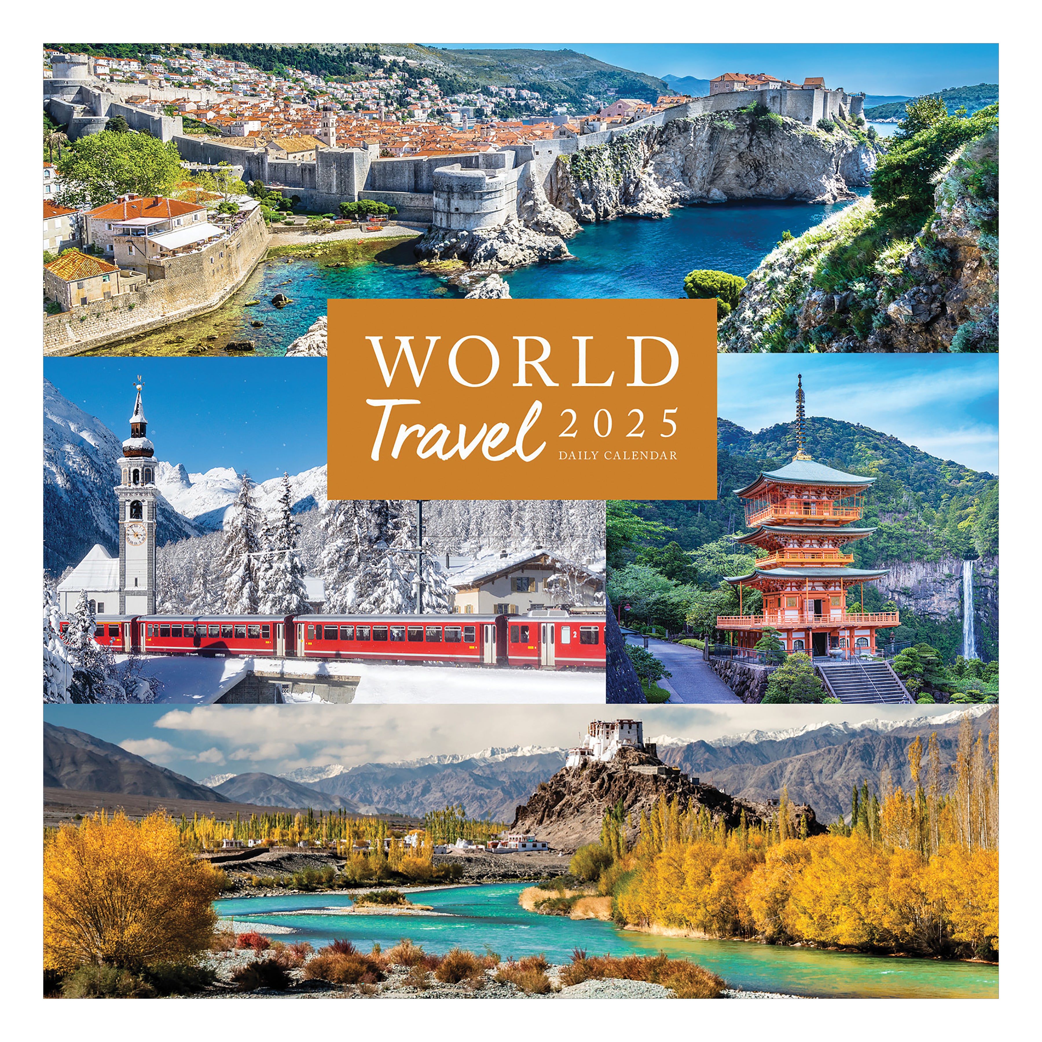 2025 World Travel Daily Desktop Calendar SELWII