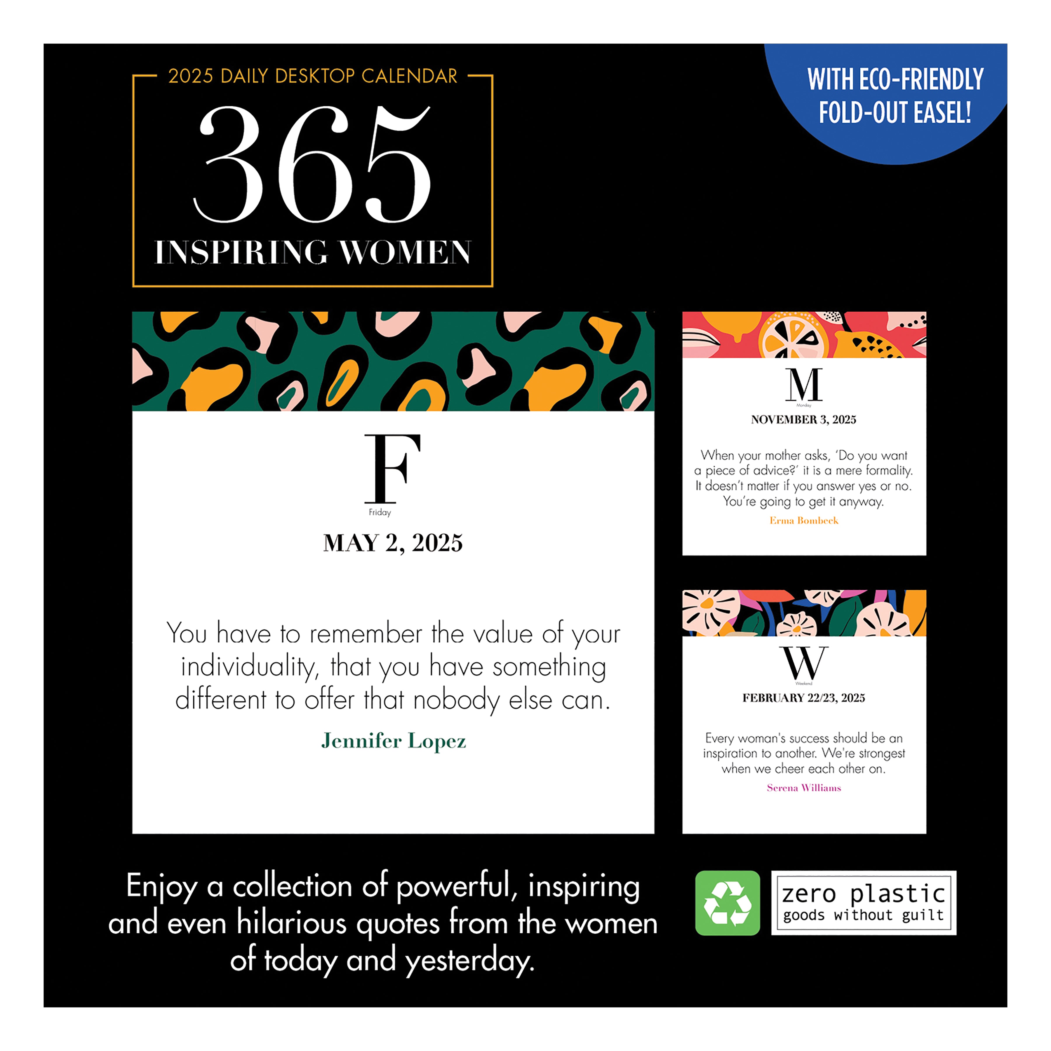 365 Inspiring Women Daily Desktop 2025  Calendar