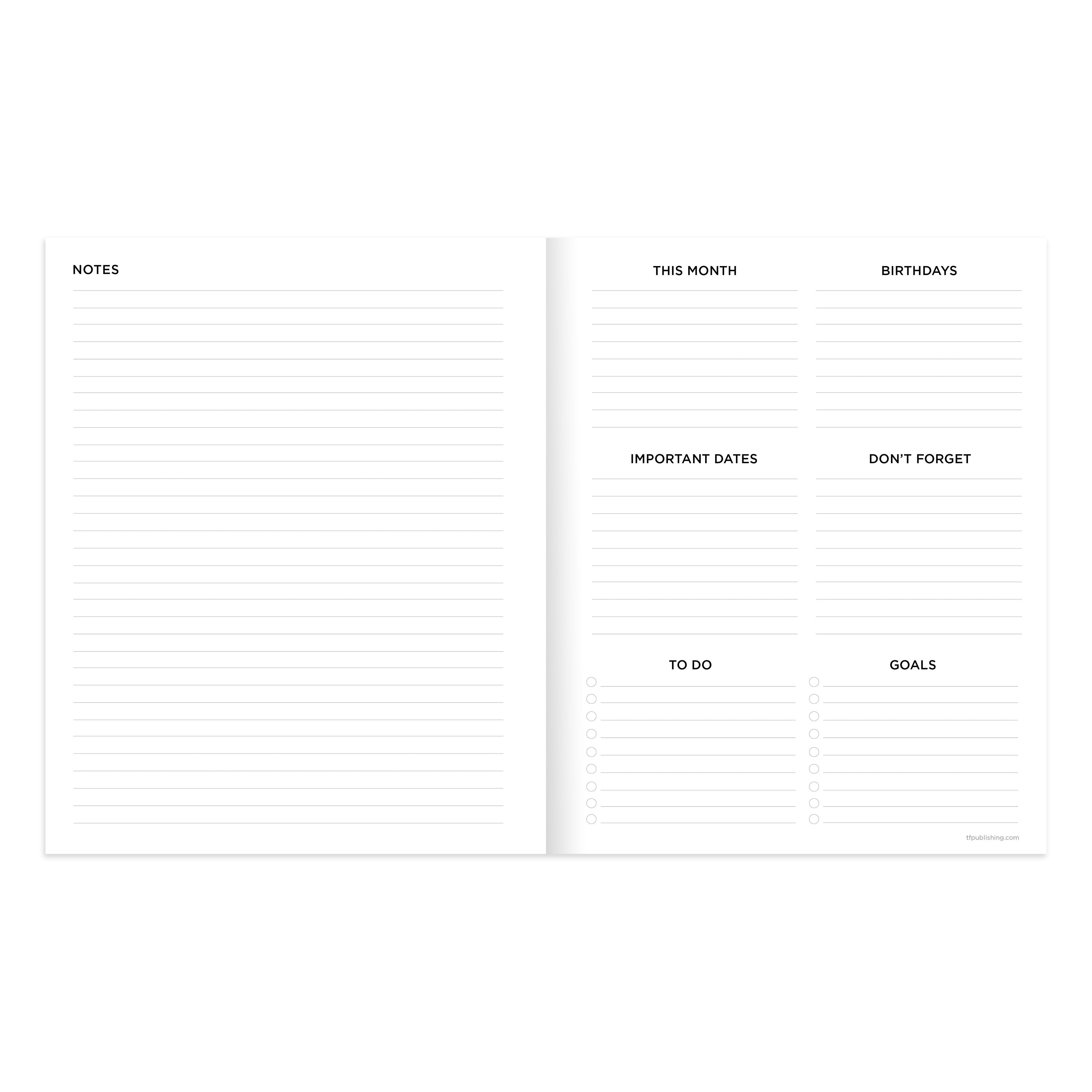 2025 Anything But Basic Kraft Medium Monthly Planner SELWII