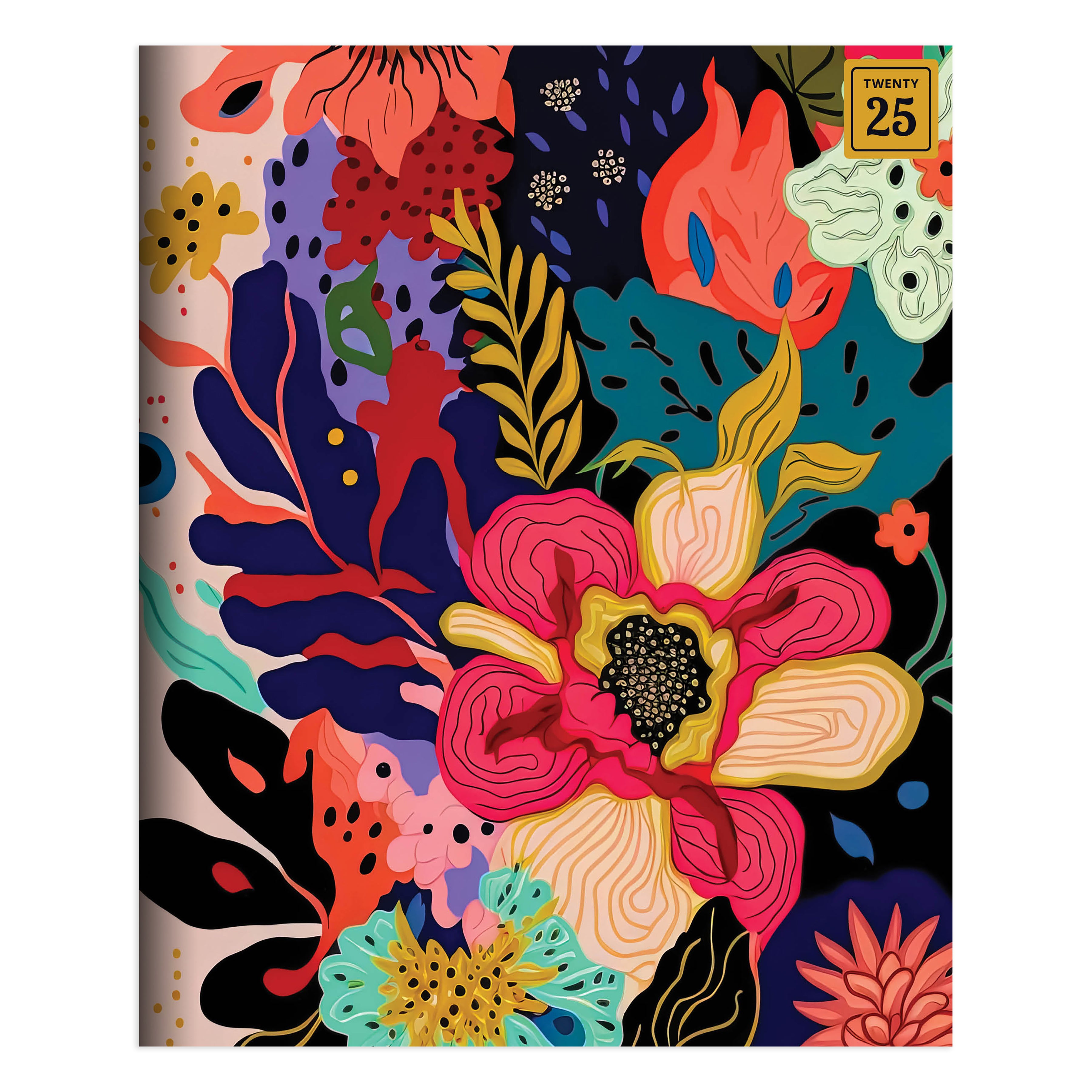 2025 Eclectic Flowers Medium Monthly Planner SELWII