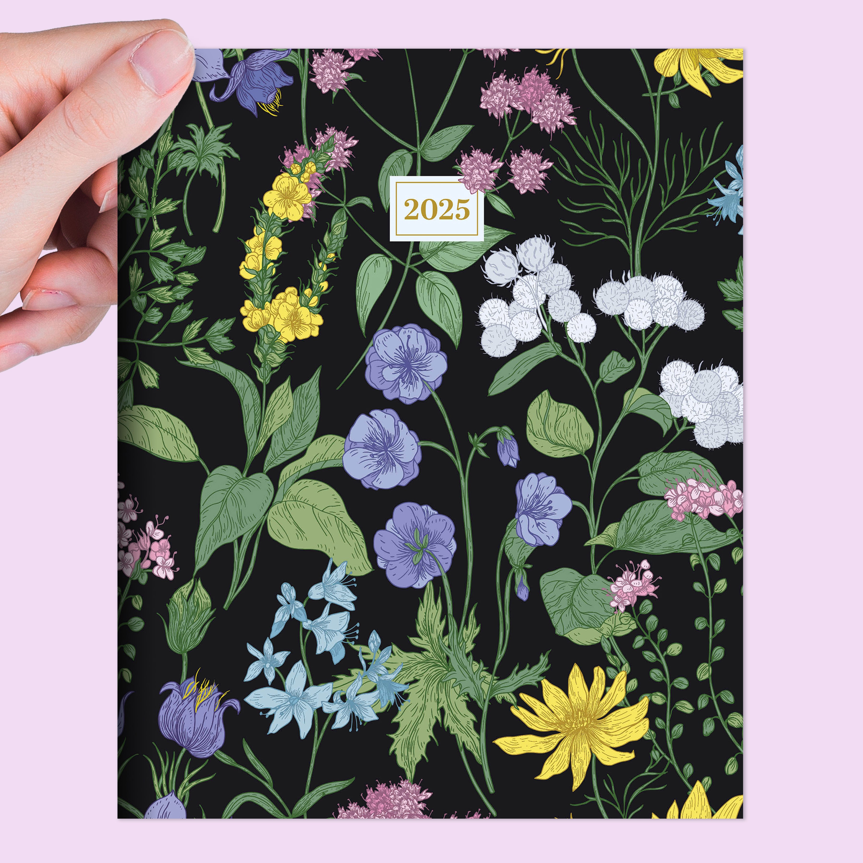 2025 Garden Blooms Medium Monthly Planner SELWII