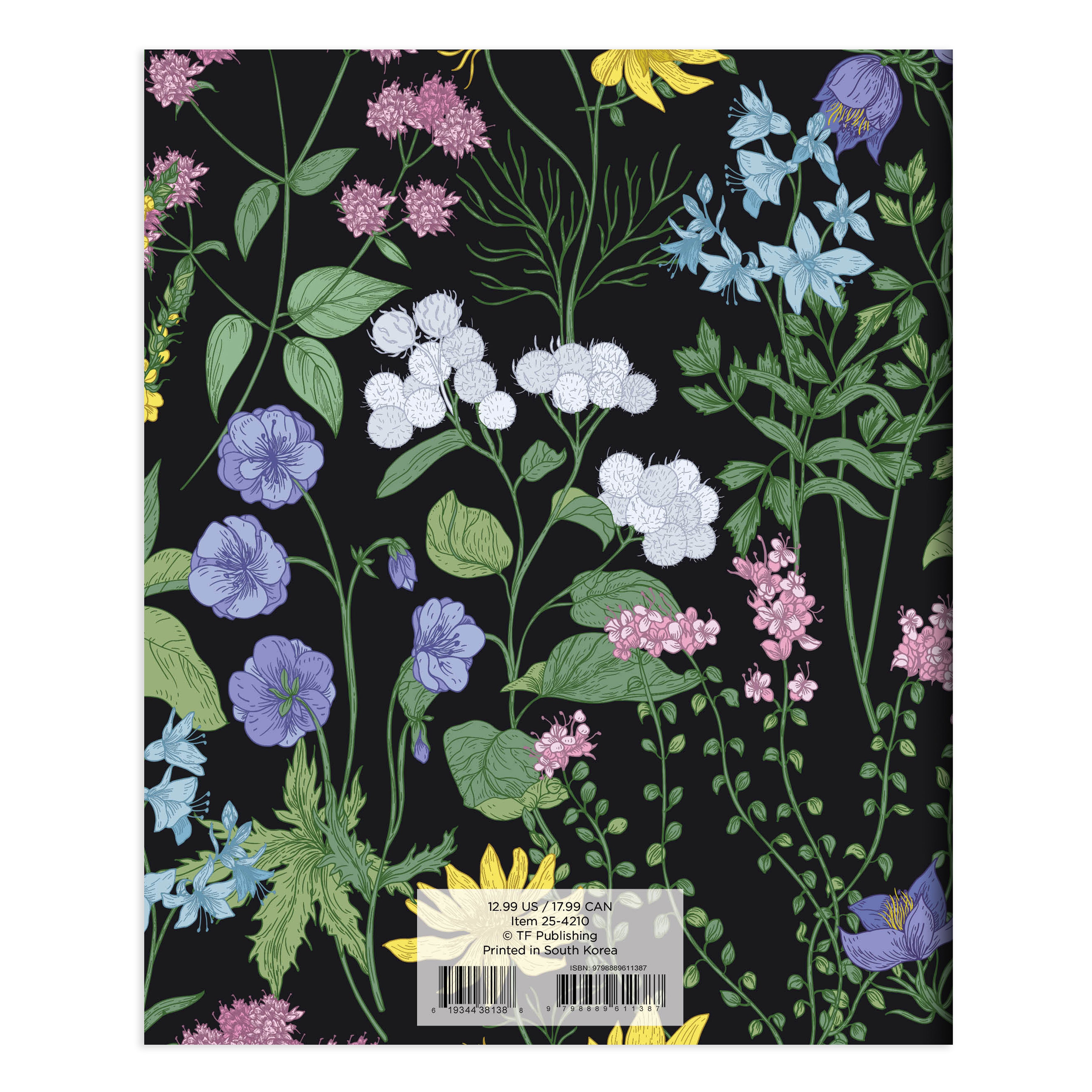 2025 Garden Blooms Medium Monthly Planner SELWII