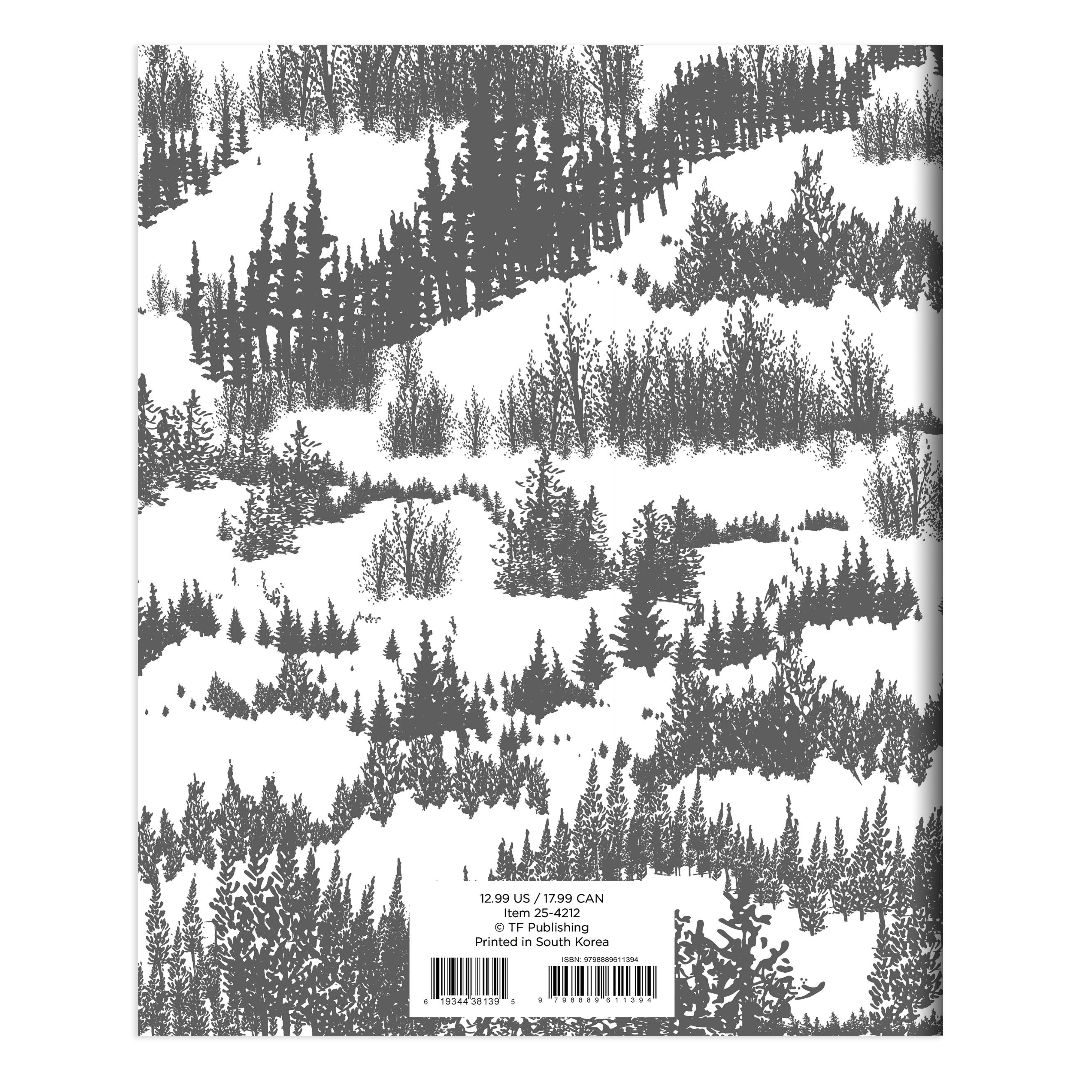 2025 Grey Forest Medium Monthly Planner SELWII