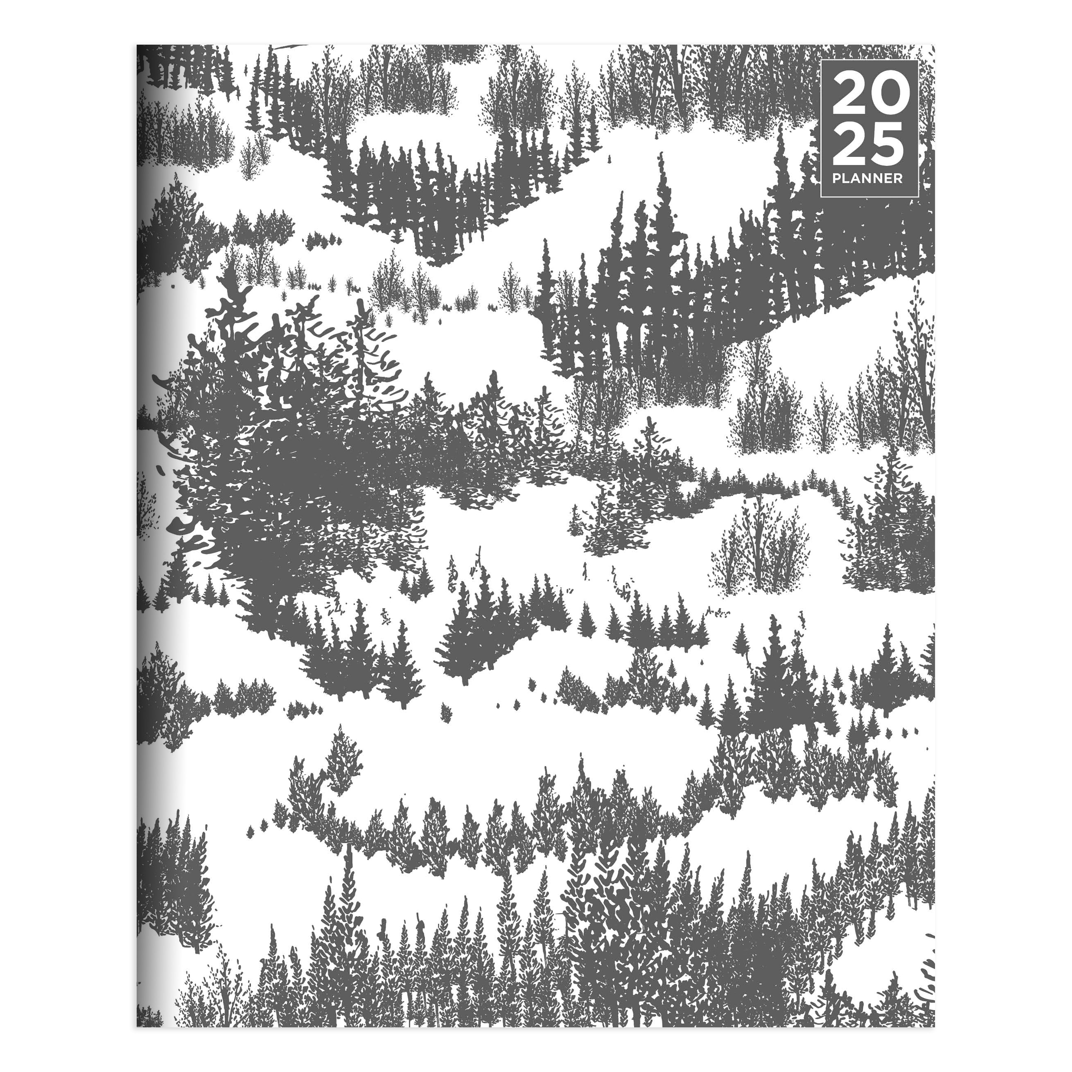 2025 Grey Forest Medium Monthly Planner SELWII