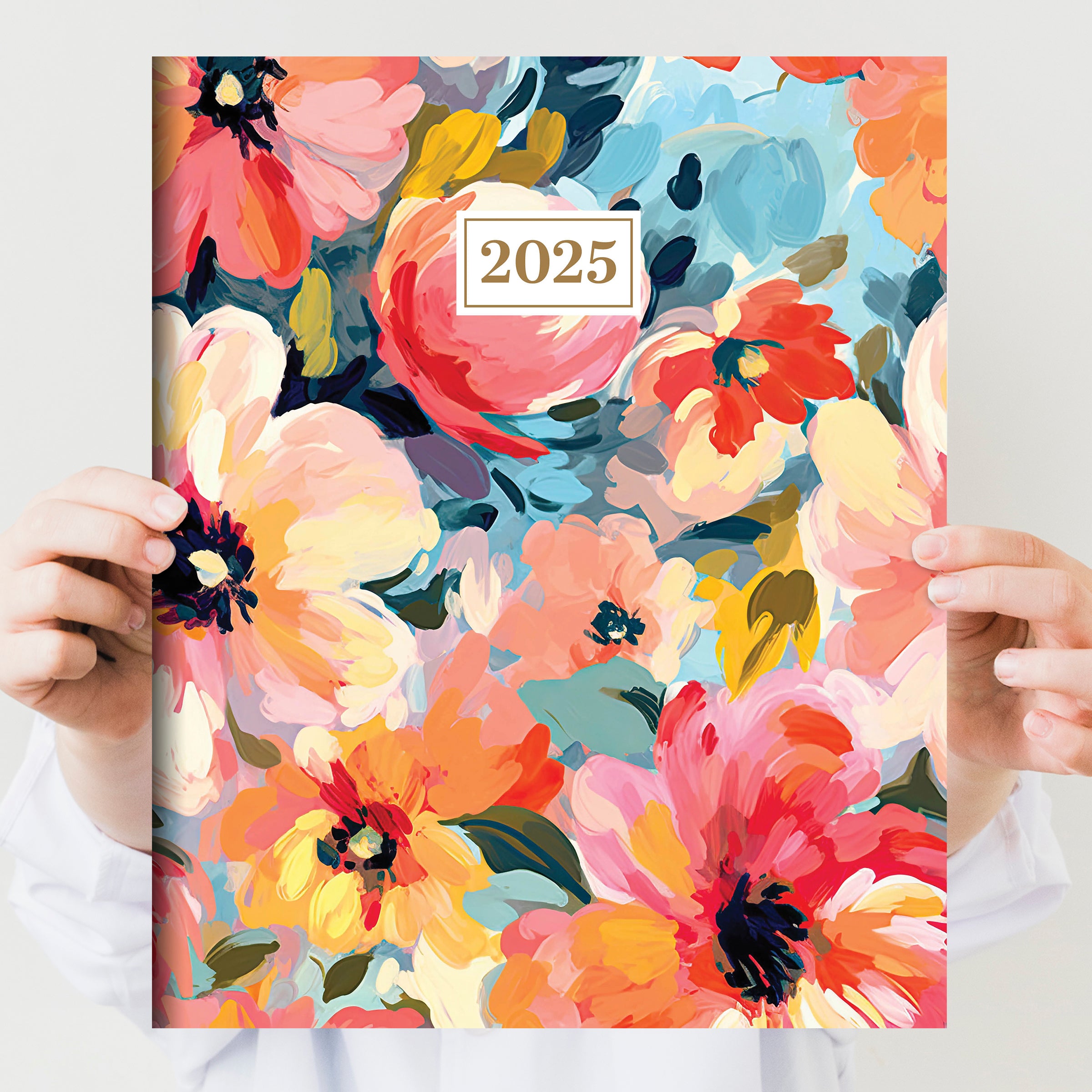 2025 Impressed Flowers Large Monthly Planner SELWII