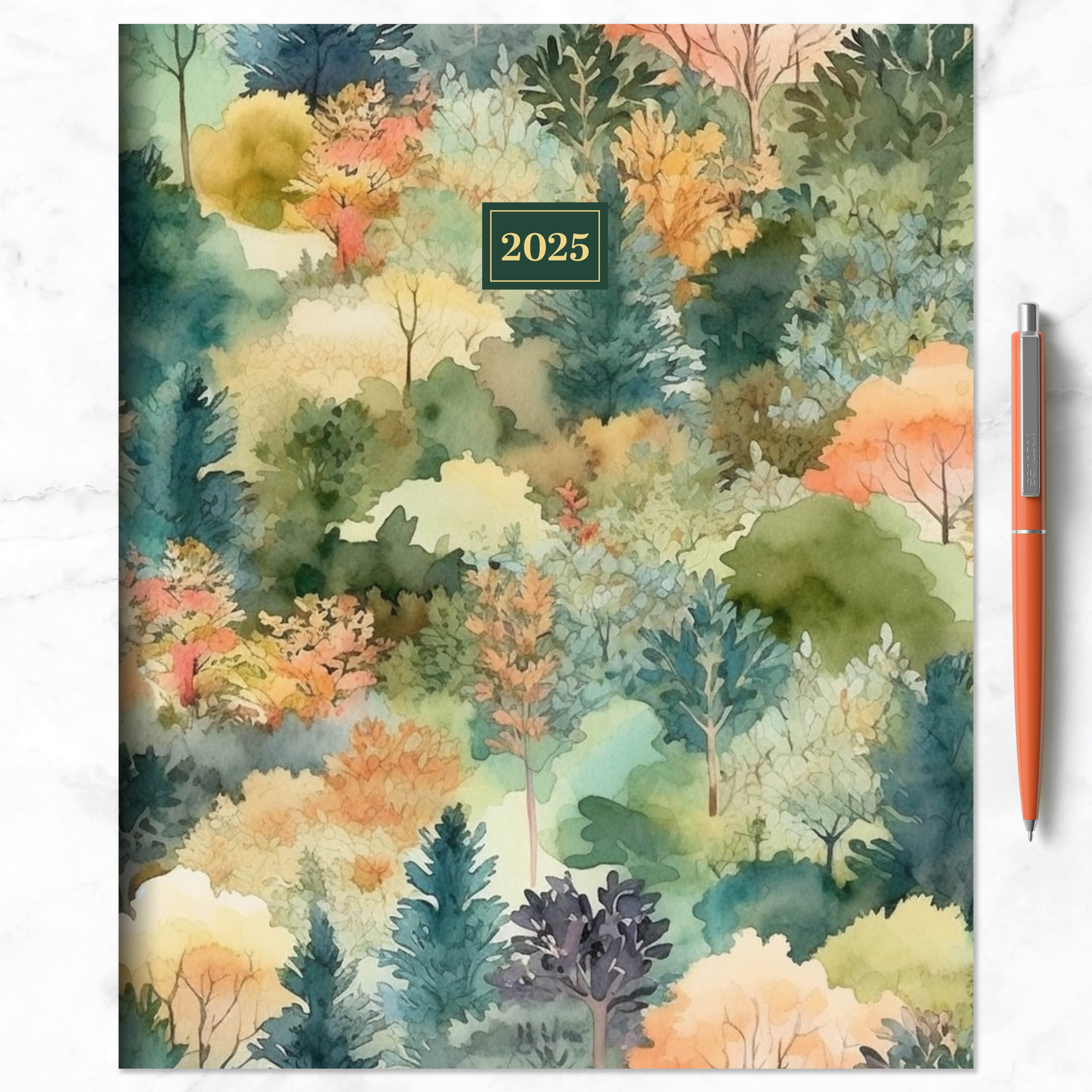 2025 Mural of Trees Large Monthly Planner SELWII