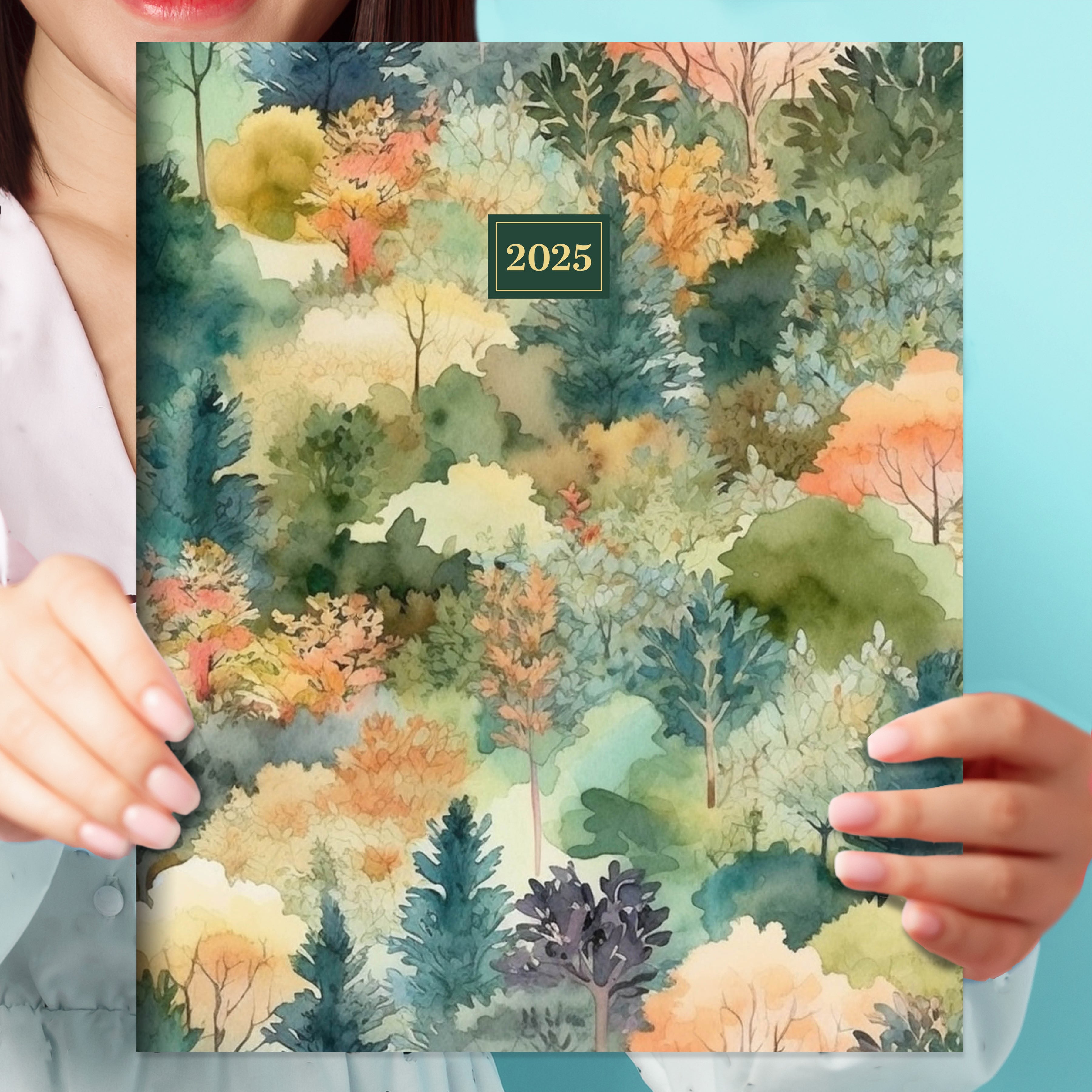 2025 Mural of Trees Large Monthly Planner SELWII