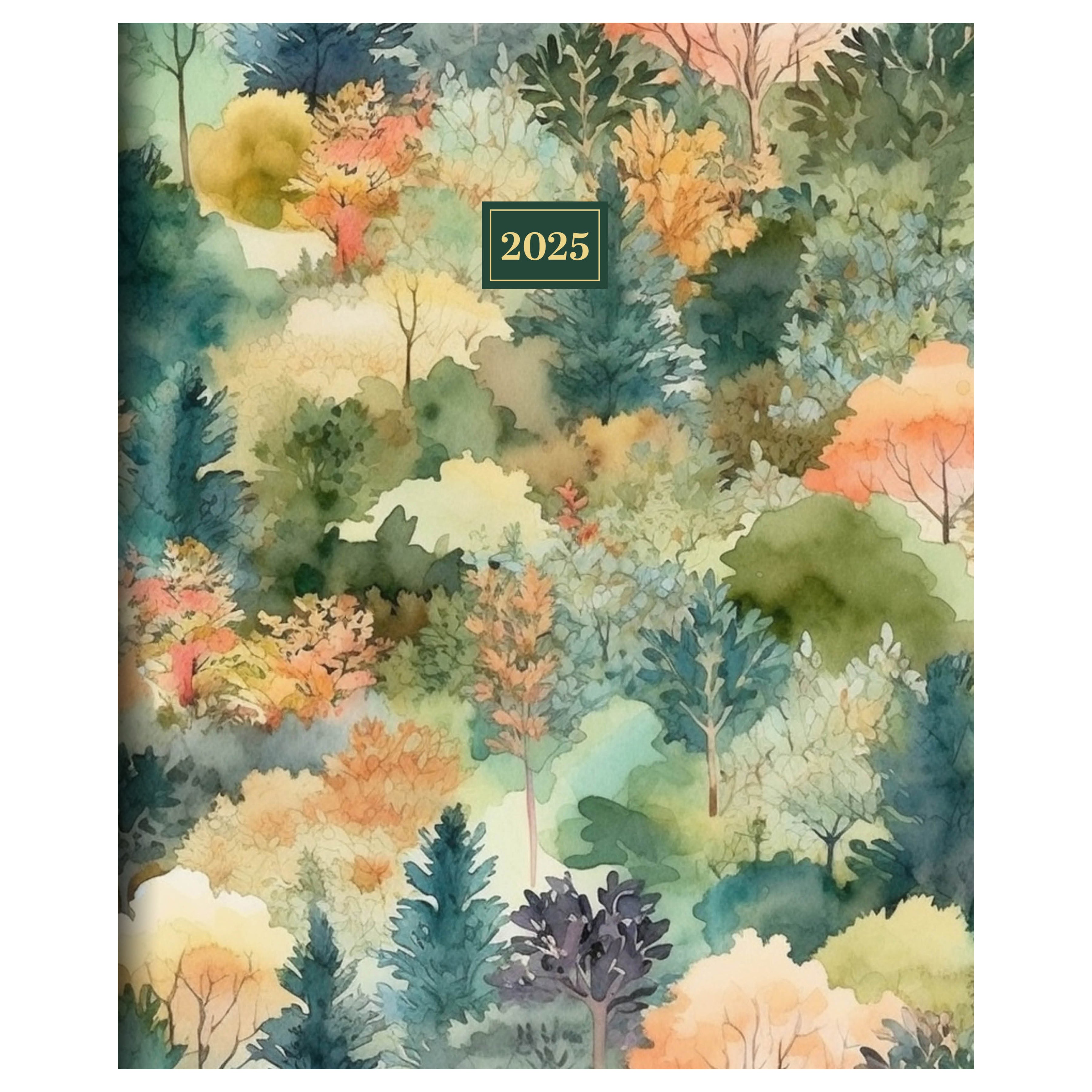 2025 Mural of Trees Large Monthly Planner SELWII