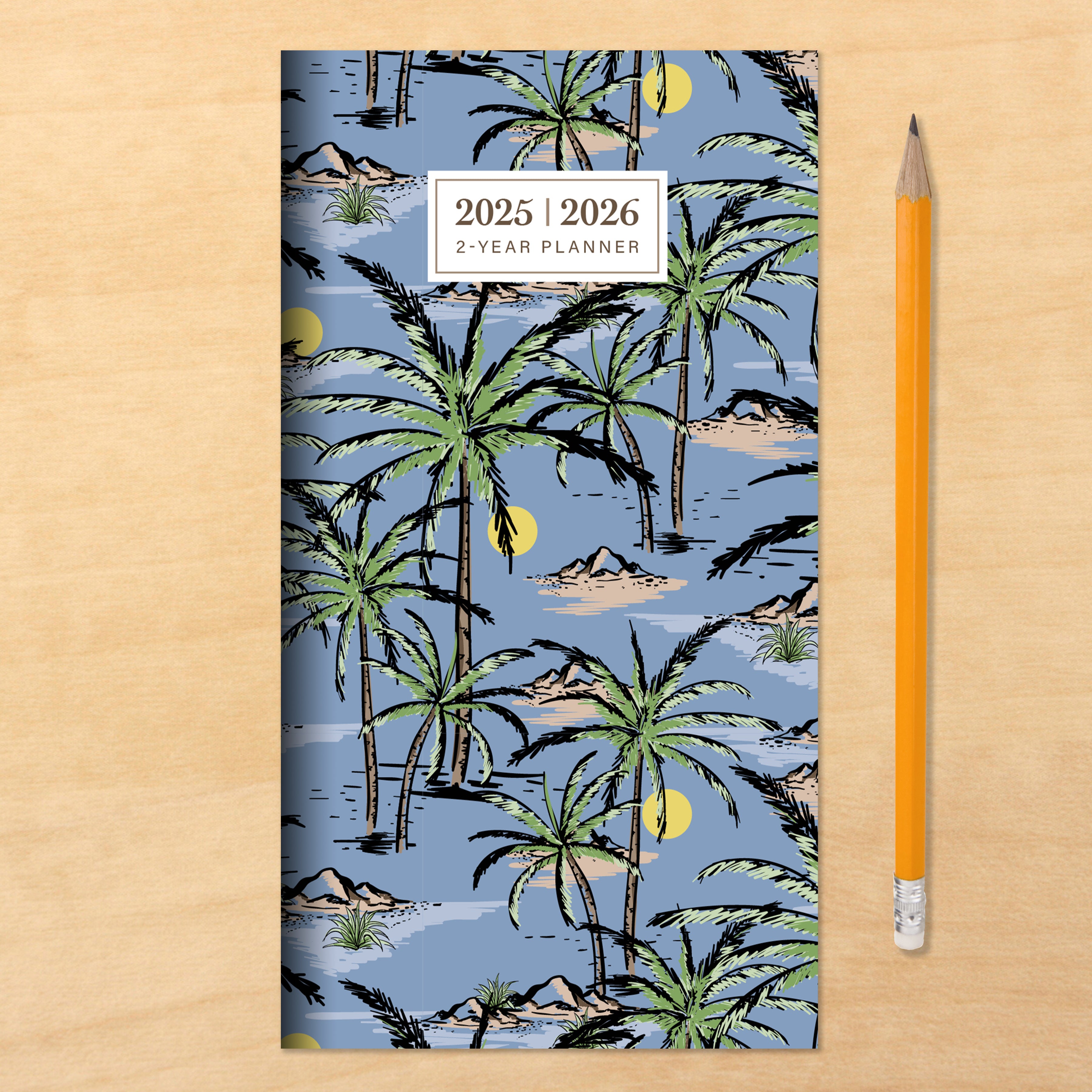 2025-2026 Aloha Palms Small Monthly Pocket Planner SELWII