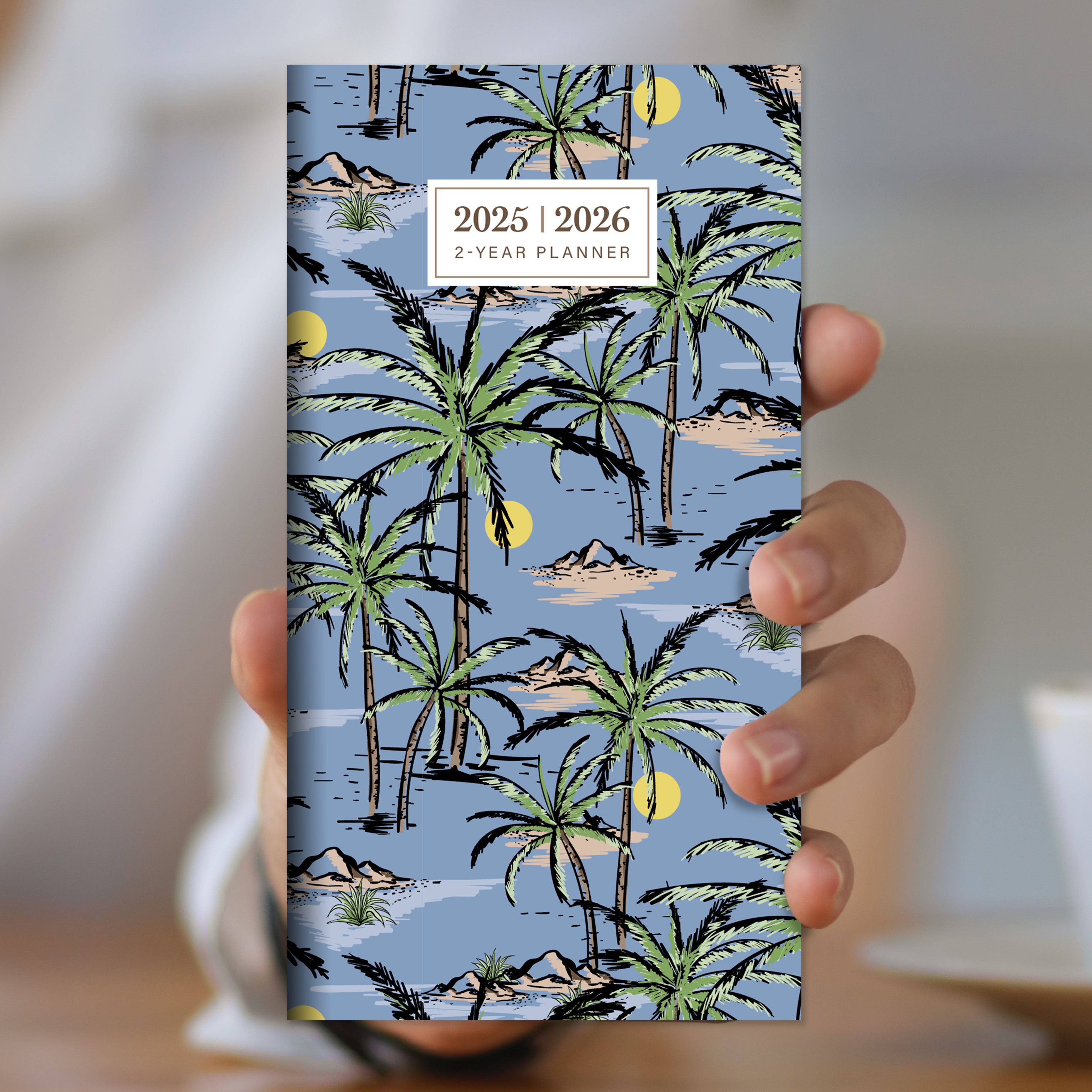 2025-2026 Aloha Palms Small Monthly Pocket Planner SELWII