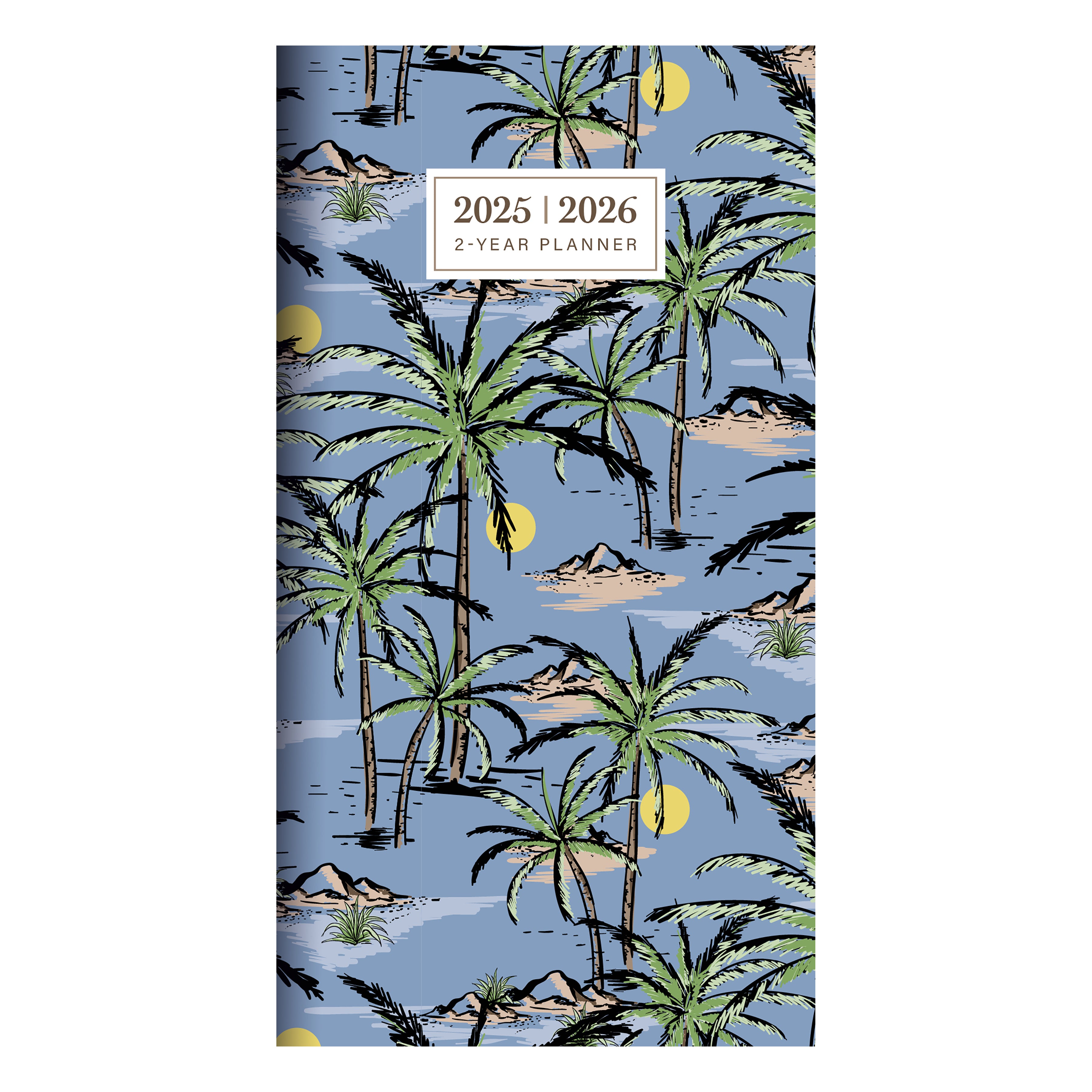 2025-2026 Aloha Palms Small Monthly Pocket Planner SELWII