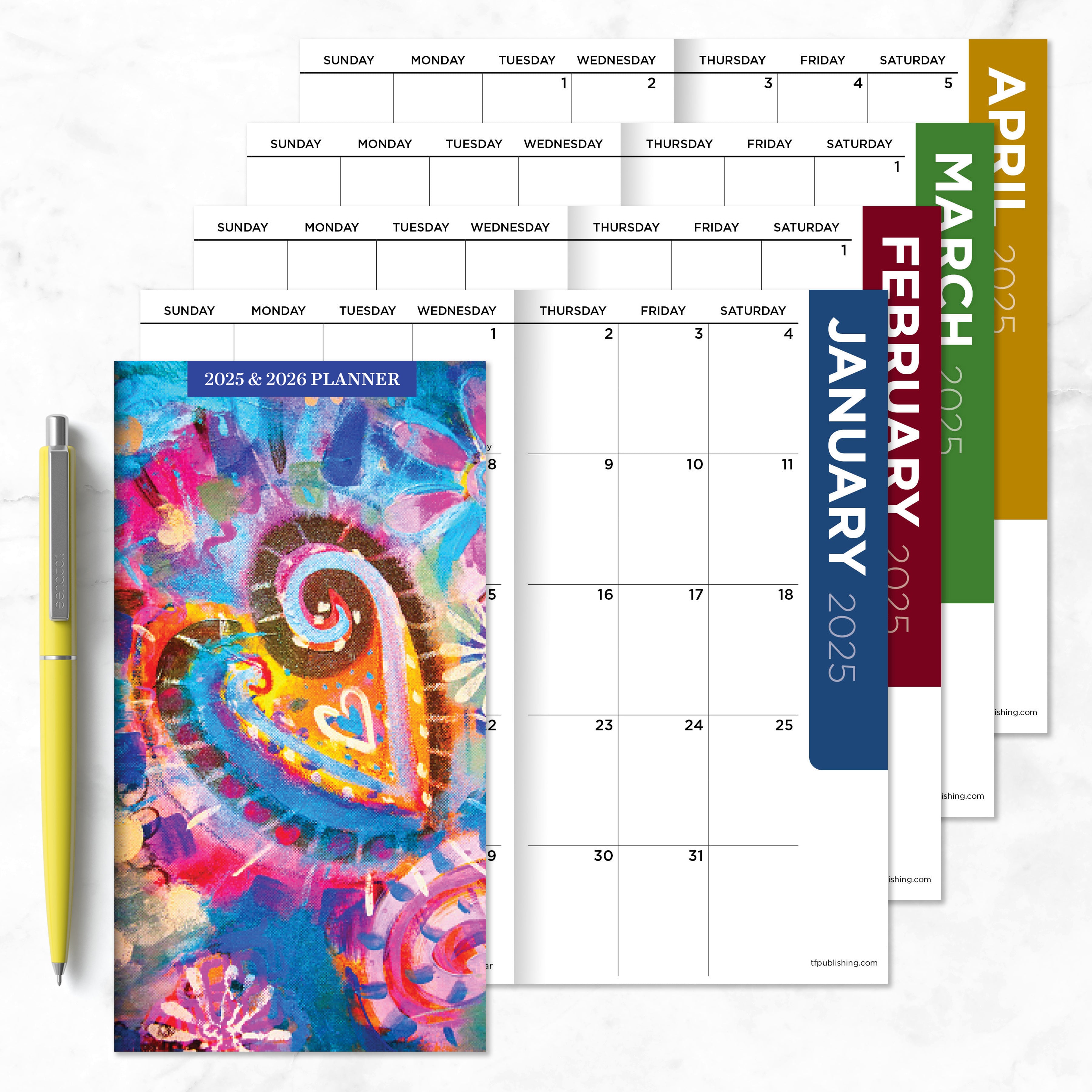 2025-2026 Bohemian Life Small Monthly Pocket Planner SELWII