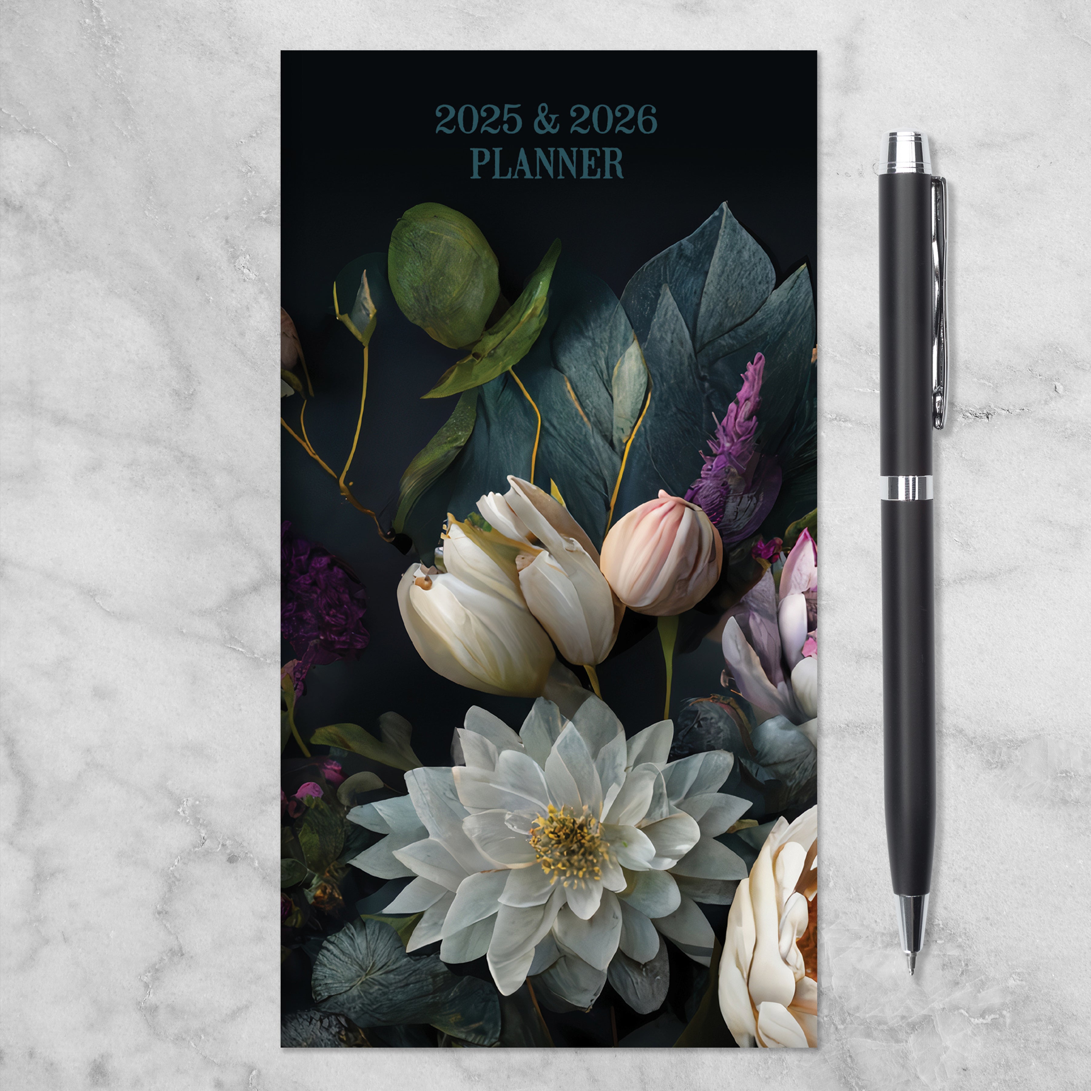 2025-2026 Dutch Flora Small Monthly Pocket Planner SELWII