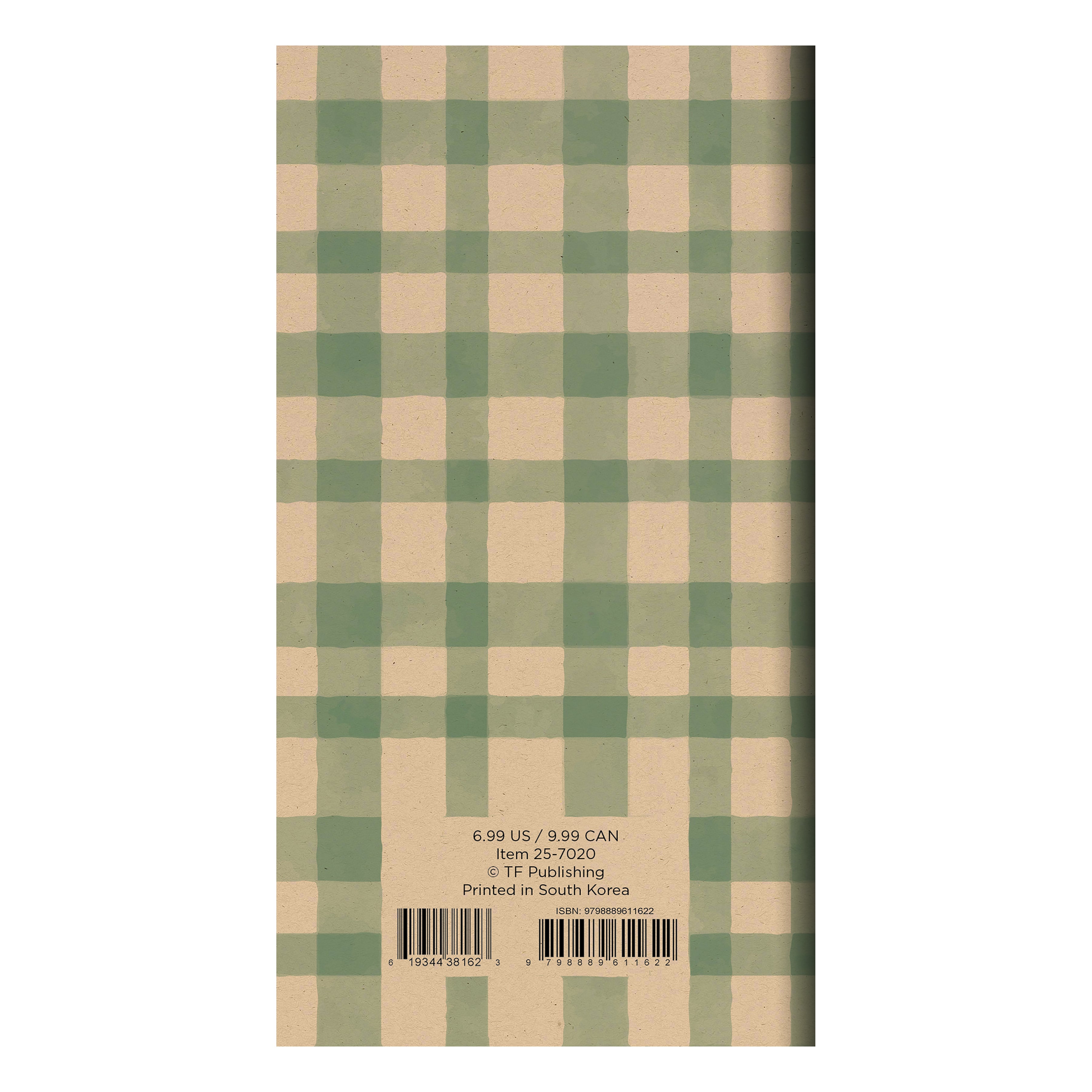 2025-2026 Farmhouse Gingham Small Monthly Pocket Planner SELWII