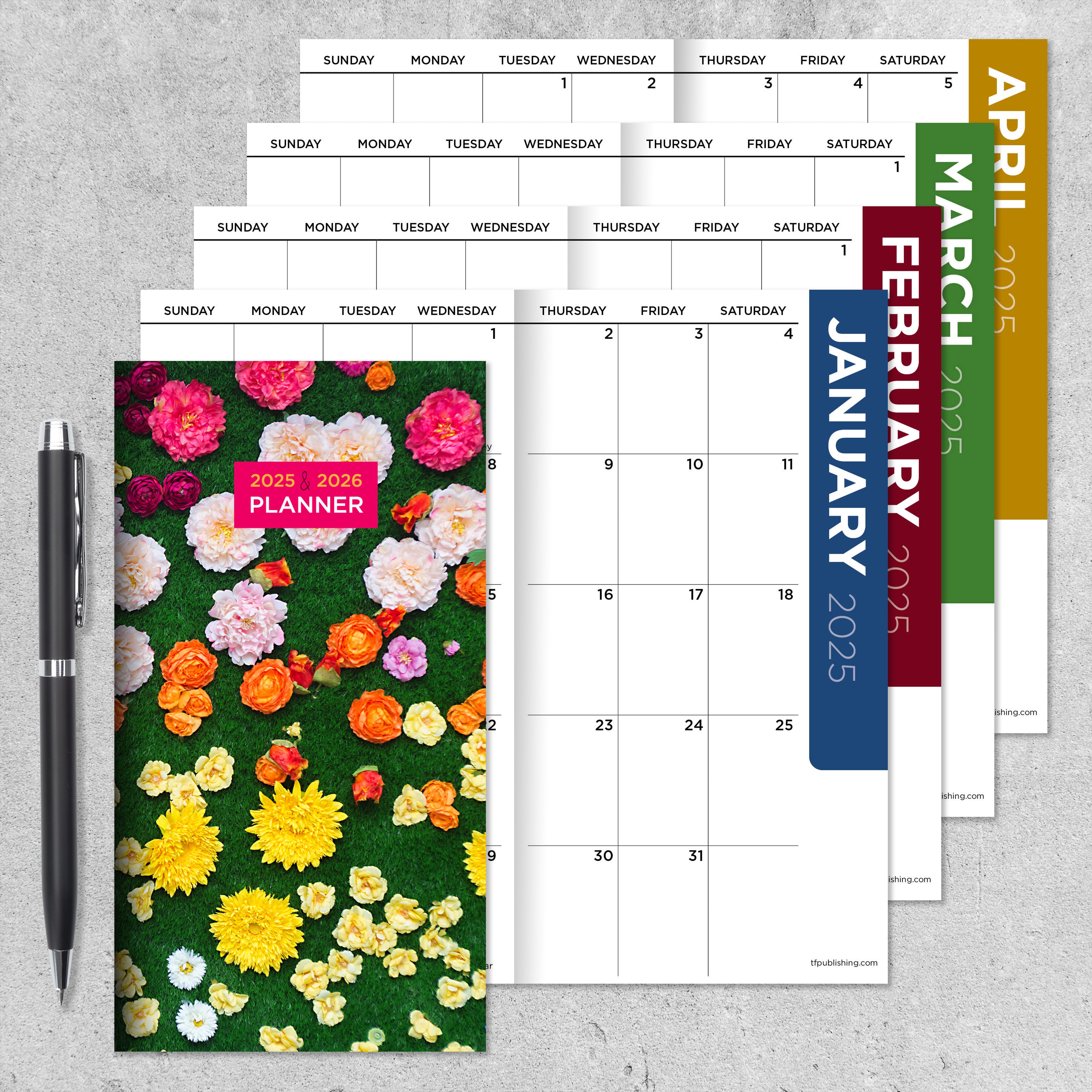 2025-2026 Garden on the Green Small Monthly Pocket Planner SELWII