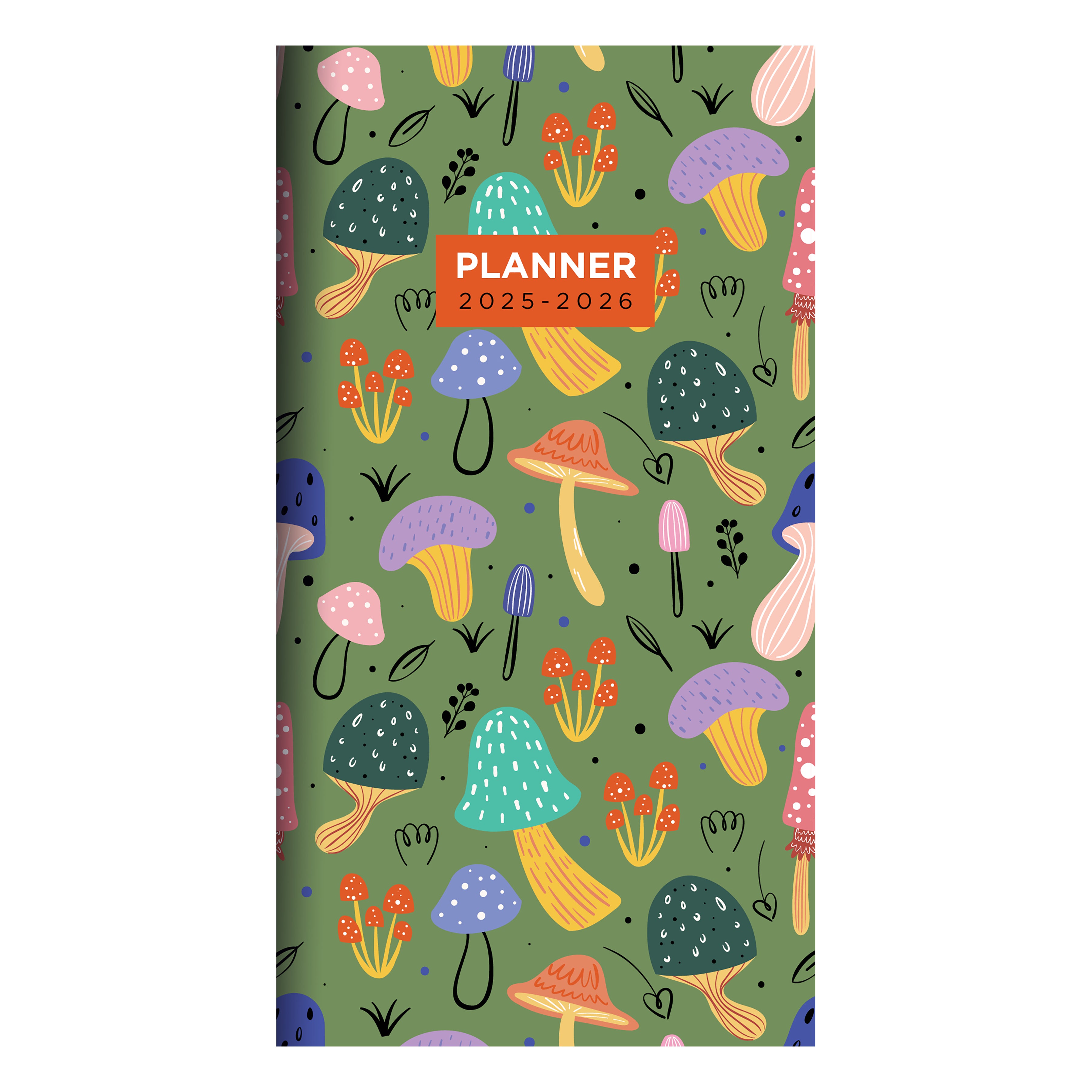 2025-2026 Mushroom Patch Small Monthly Pocket Planner SELWII