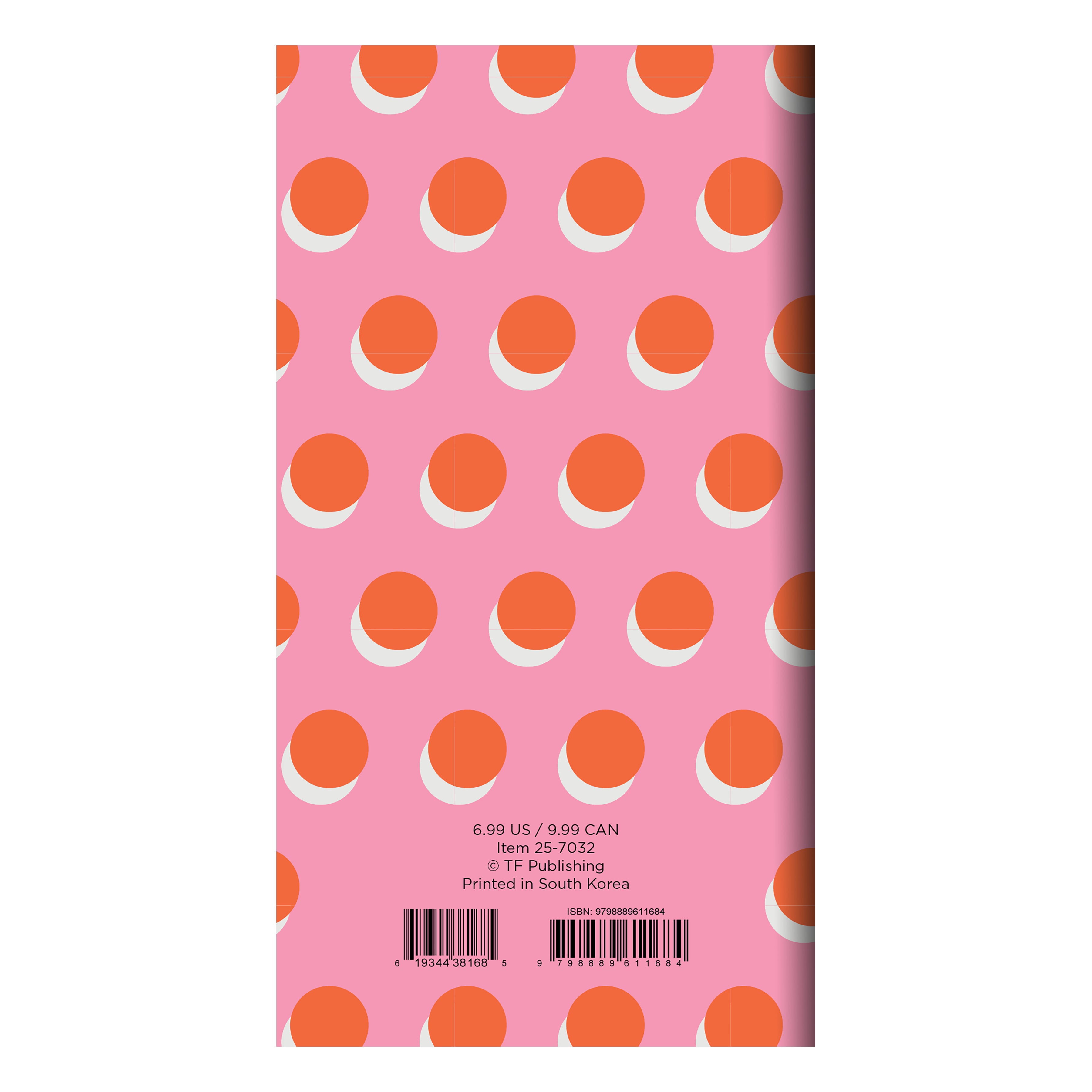 2025-2026 Pink Orange Crush Small Monthly Pocket Planner SELWII