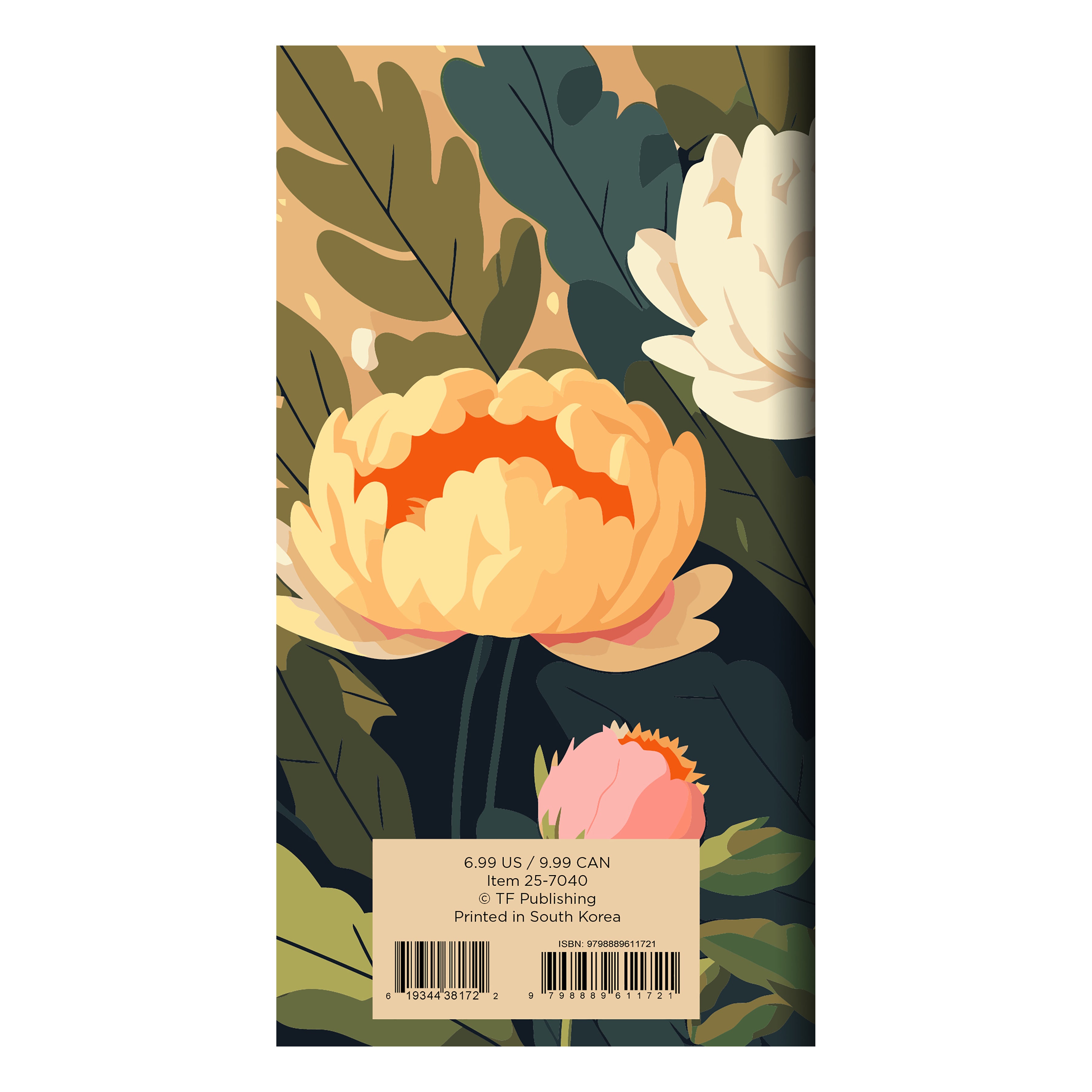 2025-2026 Spring Peony Small Monthly Pocket Planner SELWII