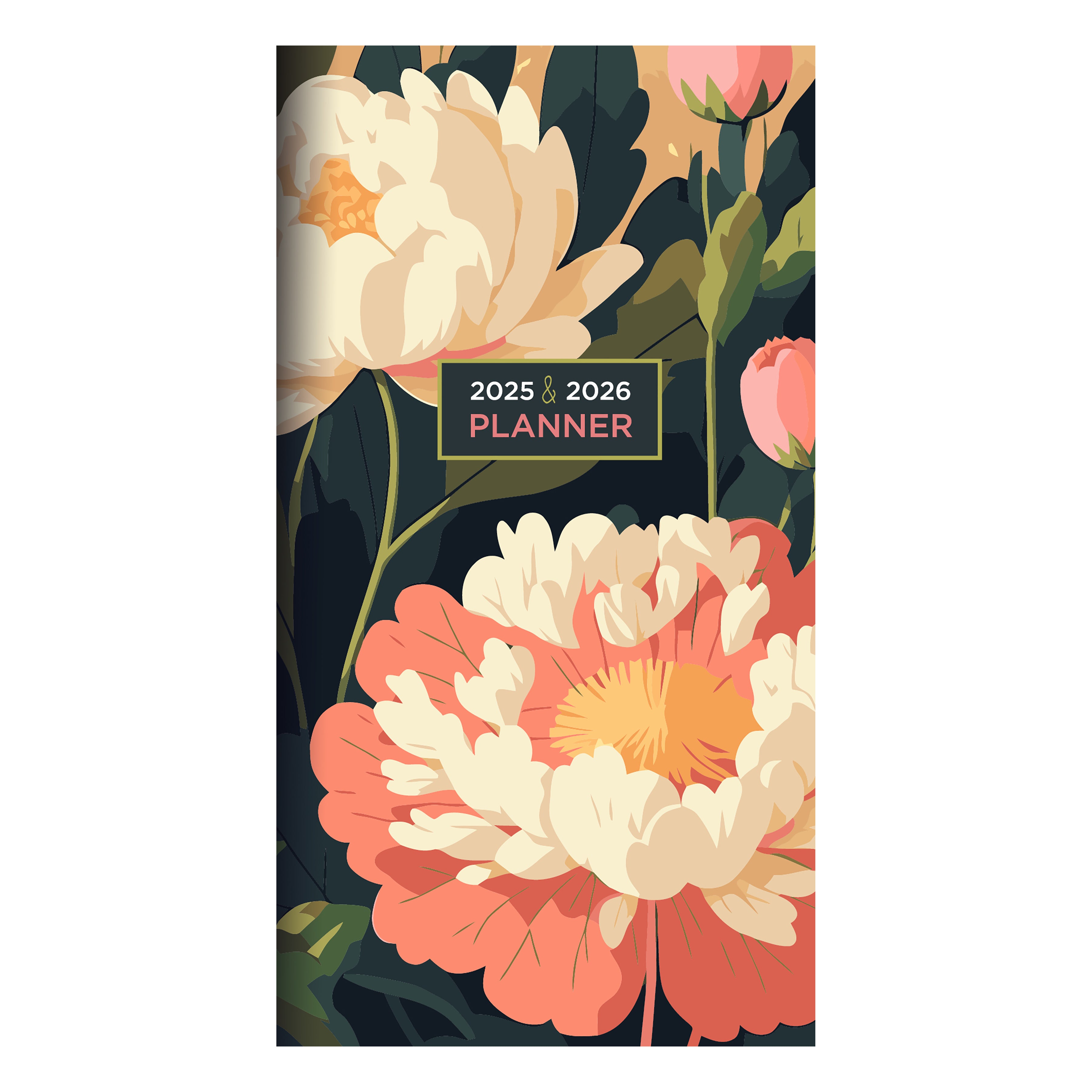 2025-2026 Spring Peony Small Monthly Pocket Planner SELWII