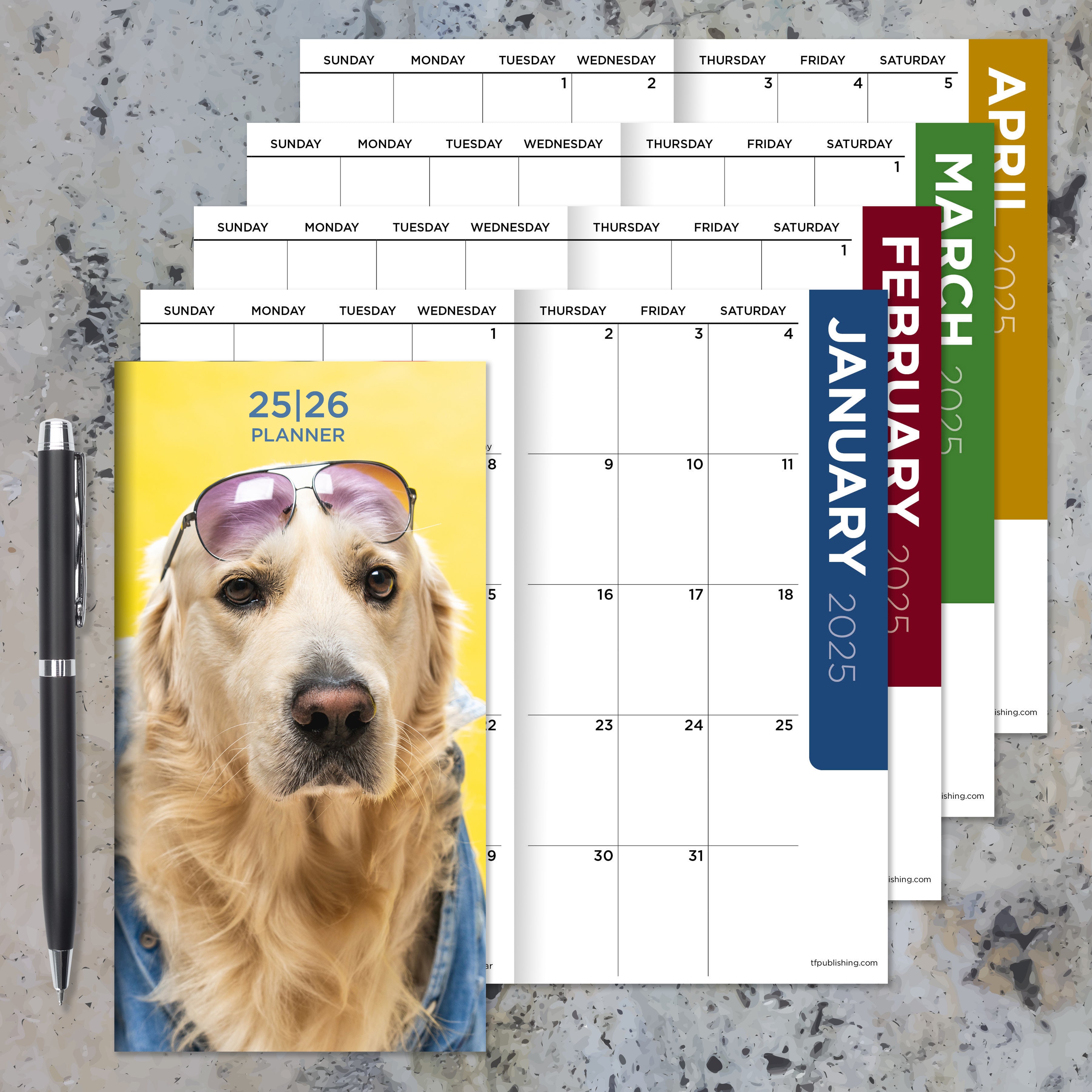 2025-2026 Sup Dog Small Monthly Pocket Planner SELWII