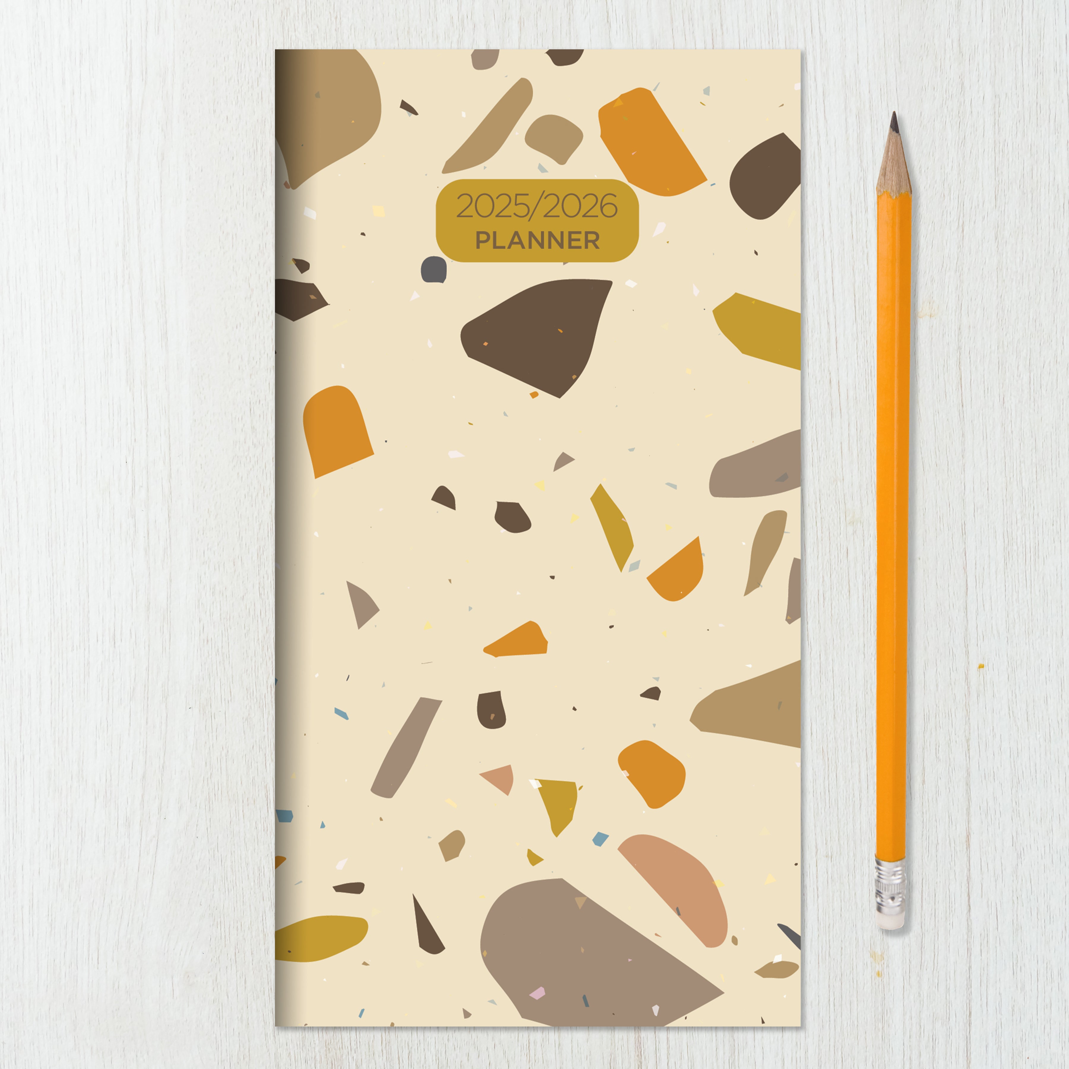 2025-2026 Terrazzo Small Monthly Pocket Planner SELWII