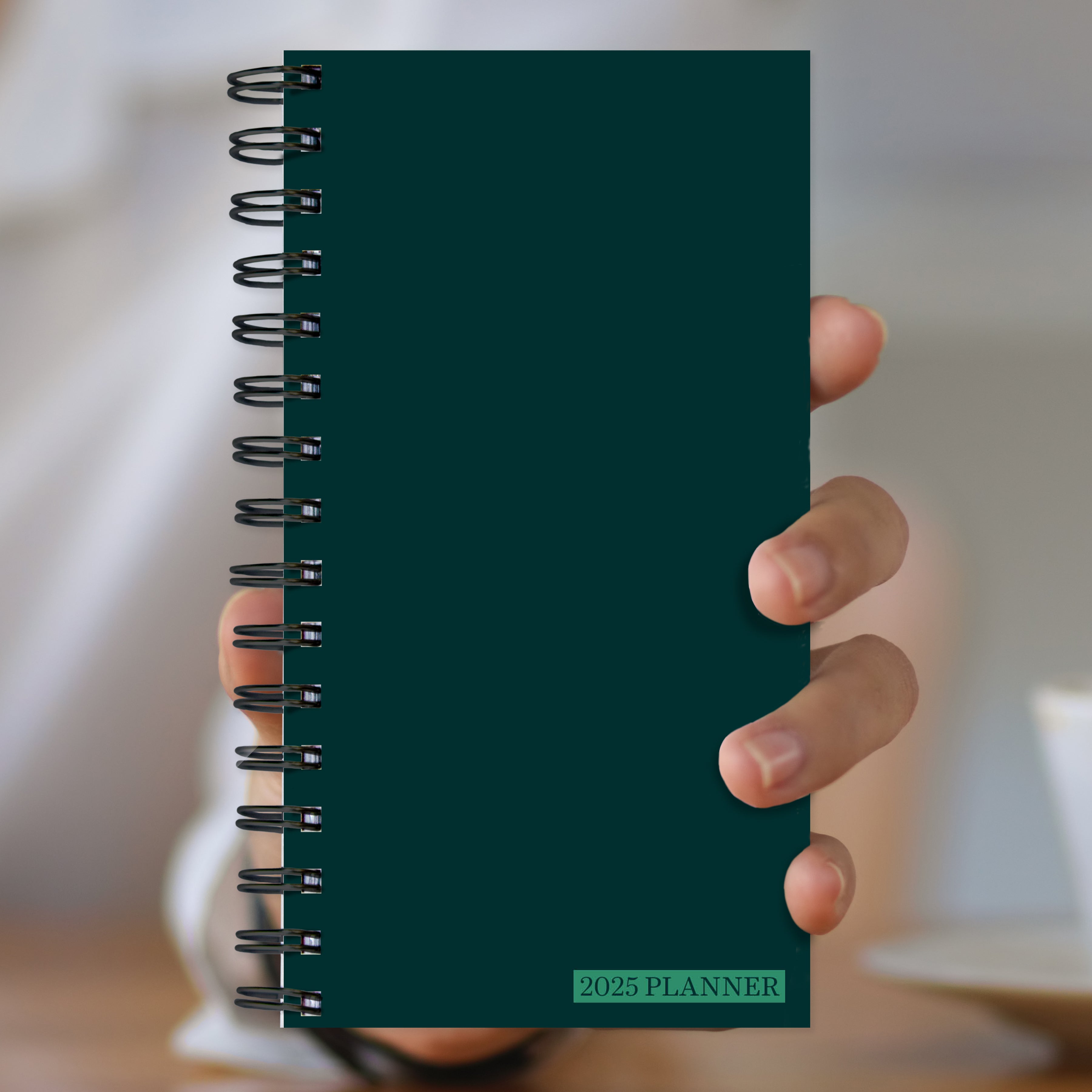 2025 Deep Jade Small Weekly Monthly Planner SELWII