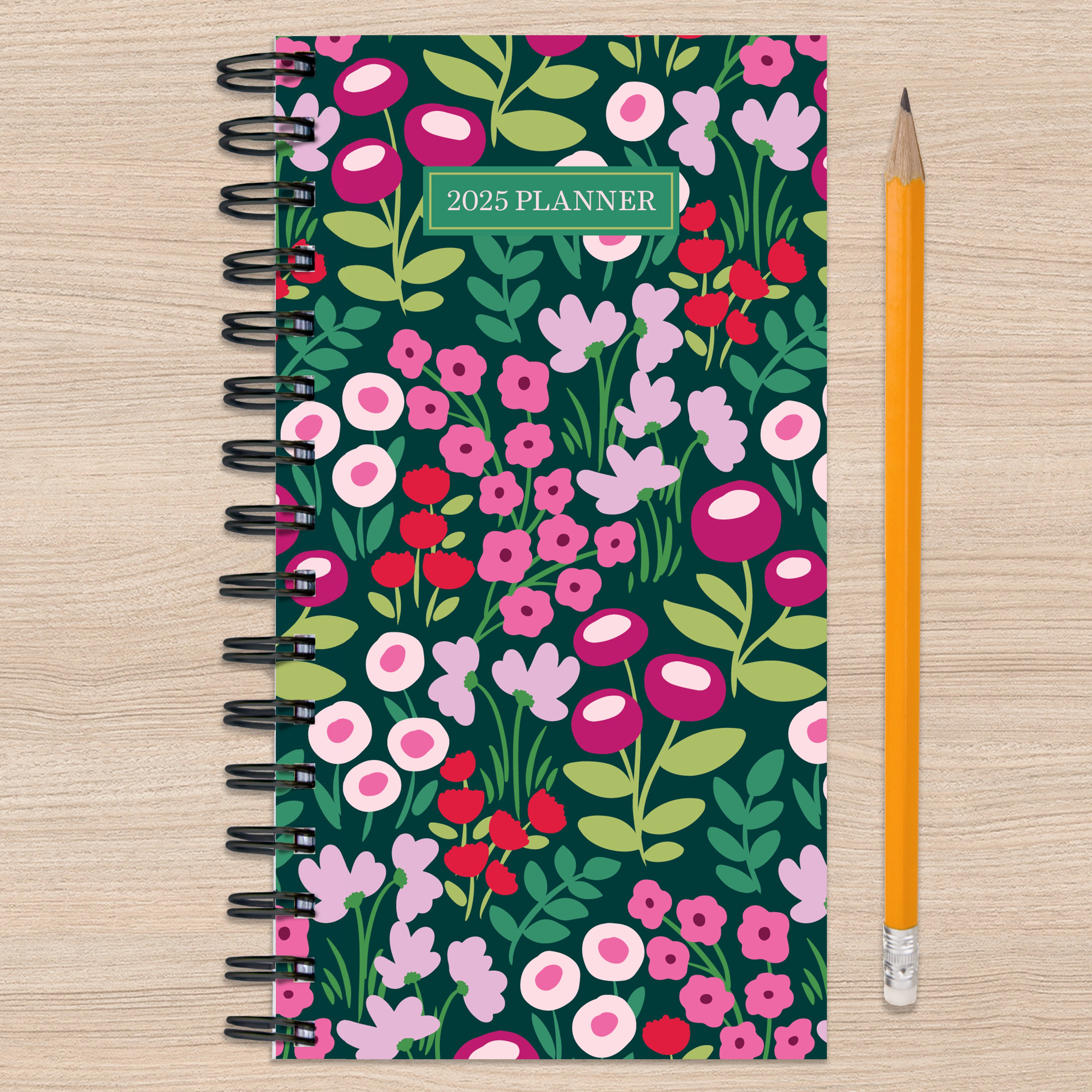 2025 Floral Burst Small Weekly Monthly Planner SELWII