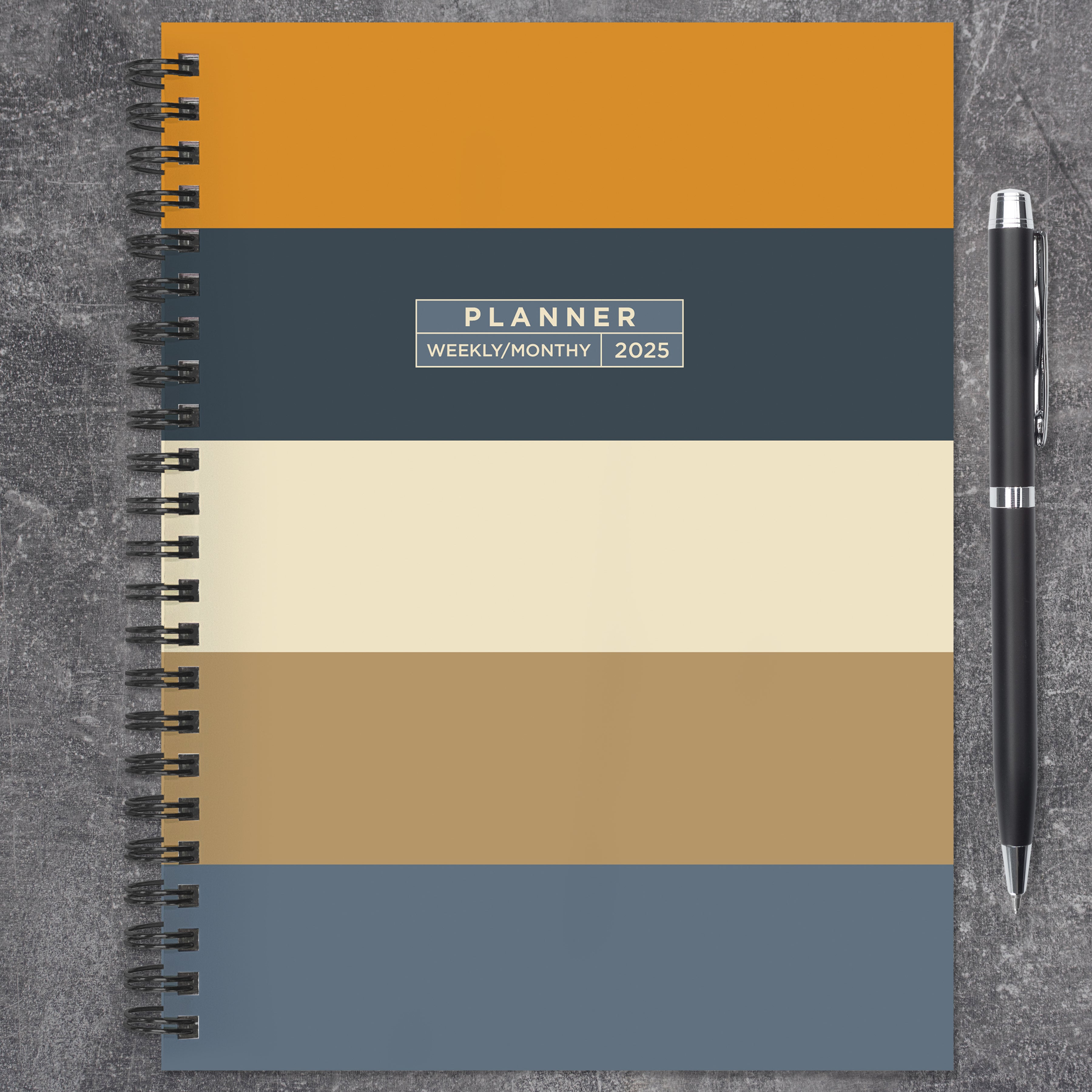 2025 Element Layers Medium Weekly Monthly Planner SELWII