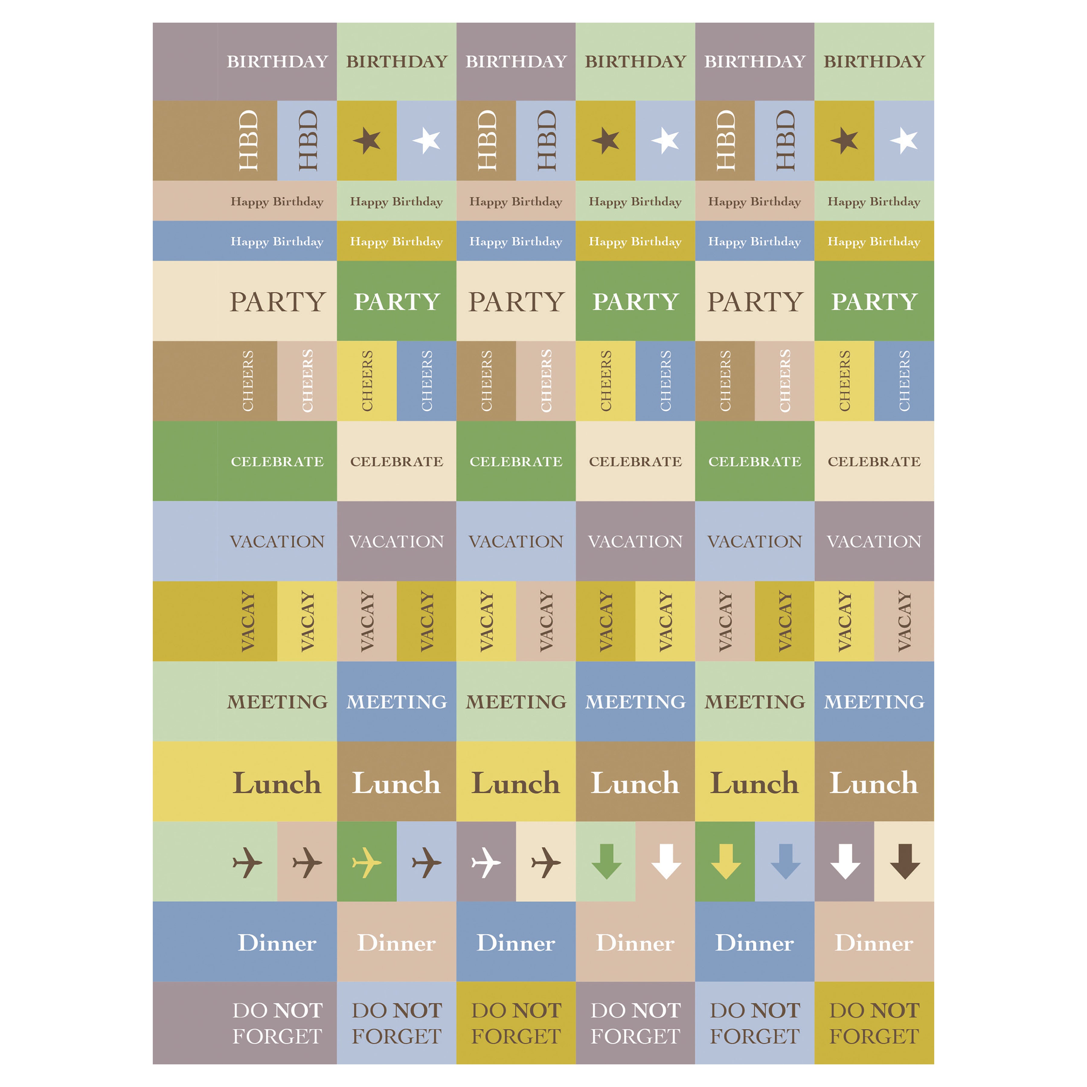 2025 Italian Sky Medium Weekly Monthly Planner SELWII