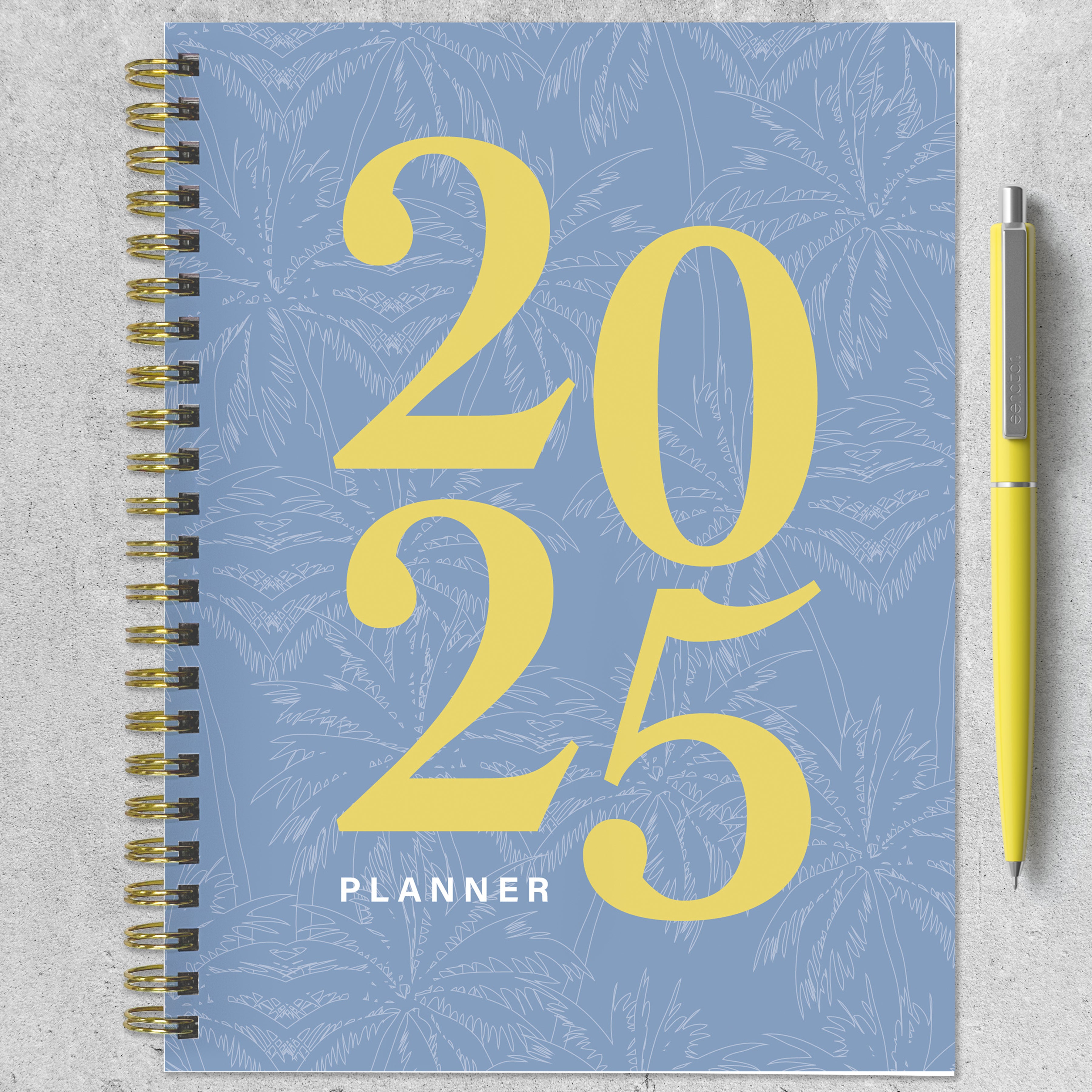 2025 Italian Sky Medium Weekly Monthly Planner SELWII