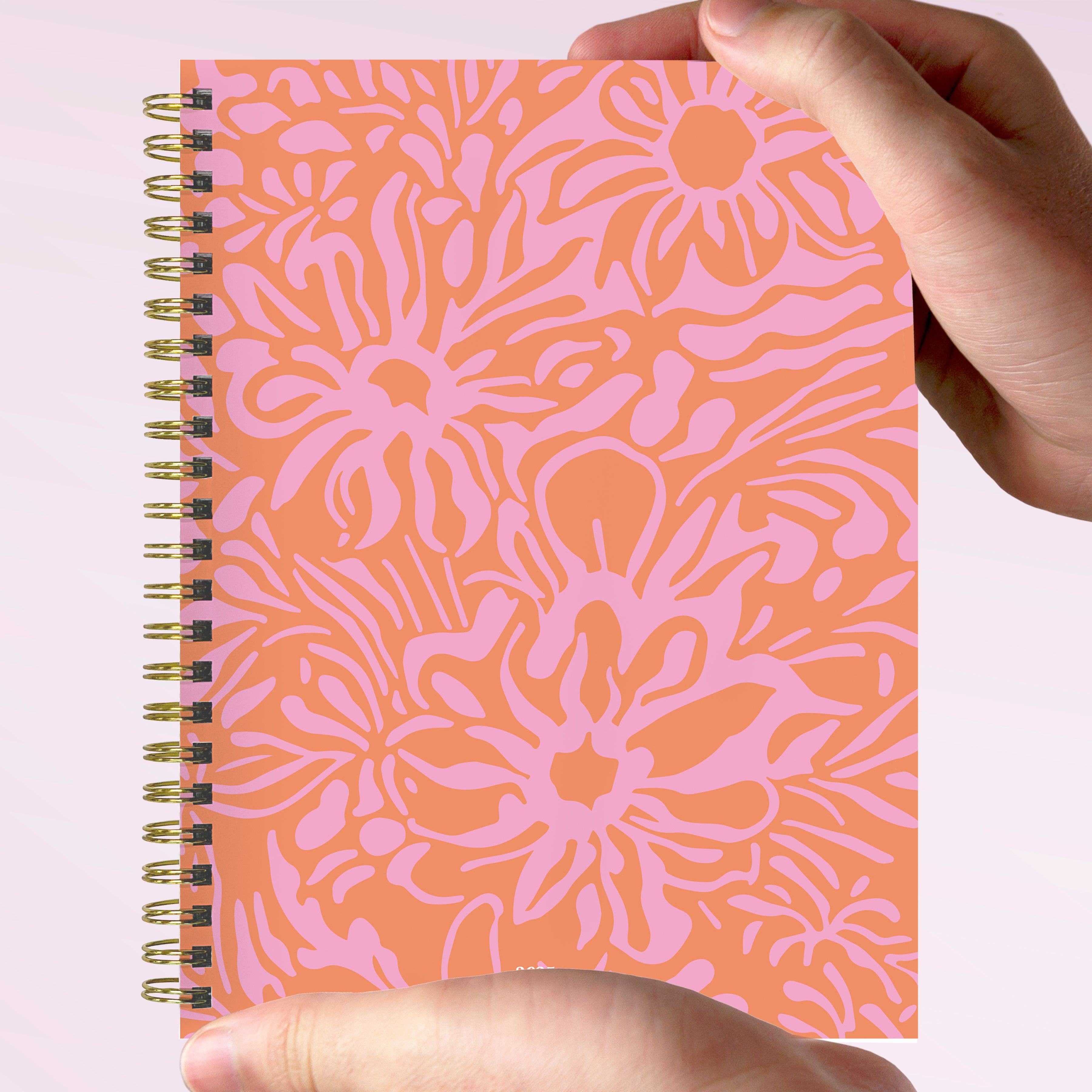 2025 Happy Hibiscus Medium Weekly Monthly Planner SELWII