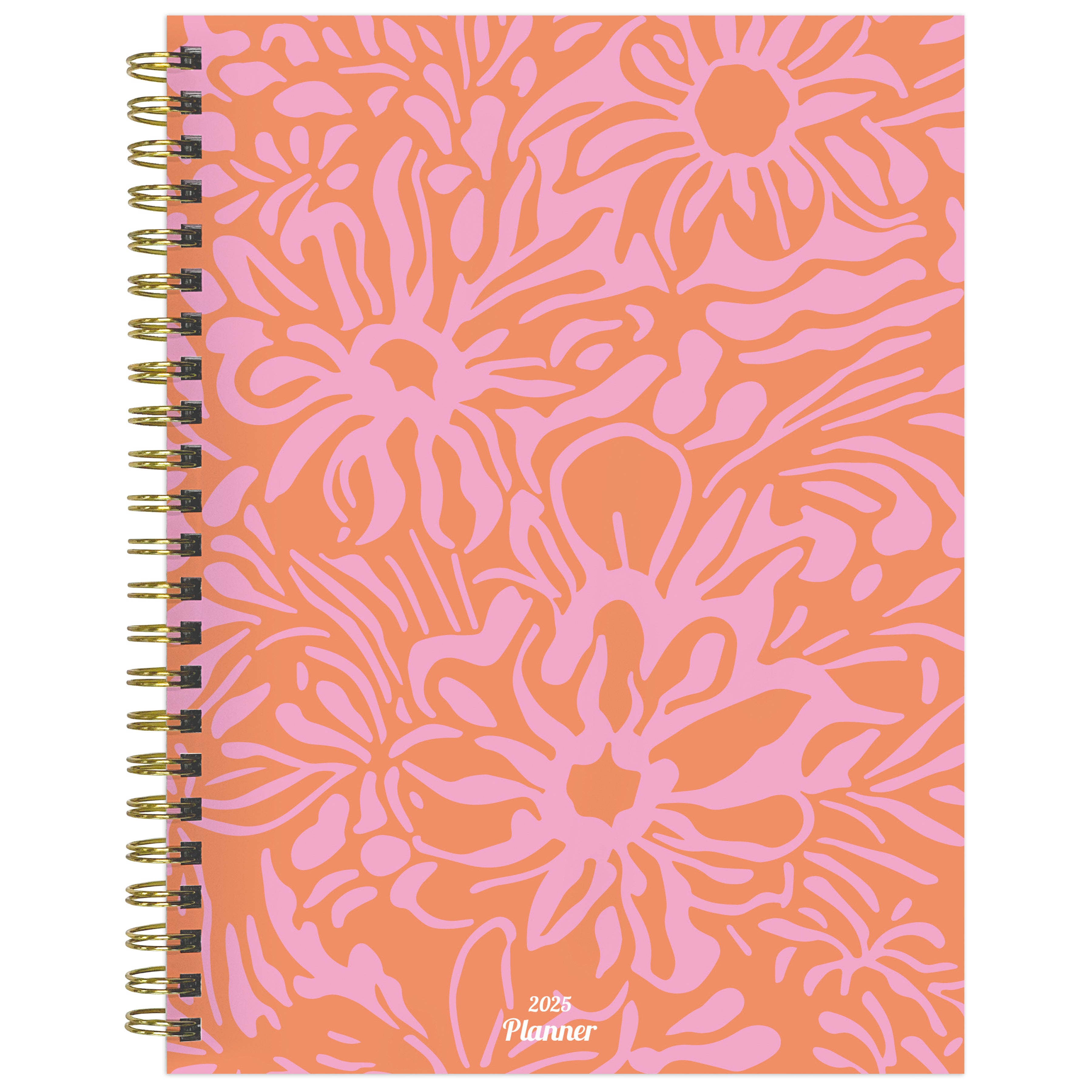 2025 Happy Hibiscus Medium Weekly Monthly Planner SELWII