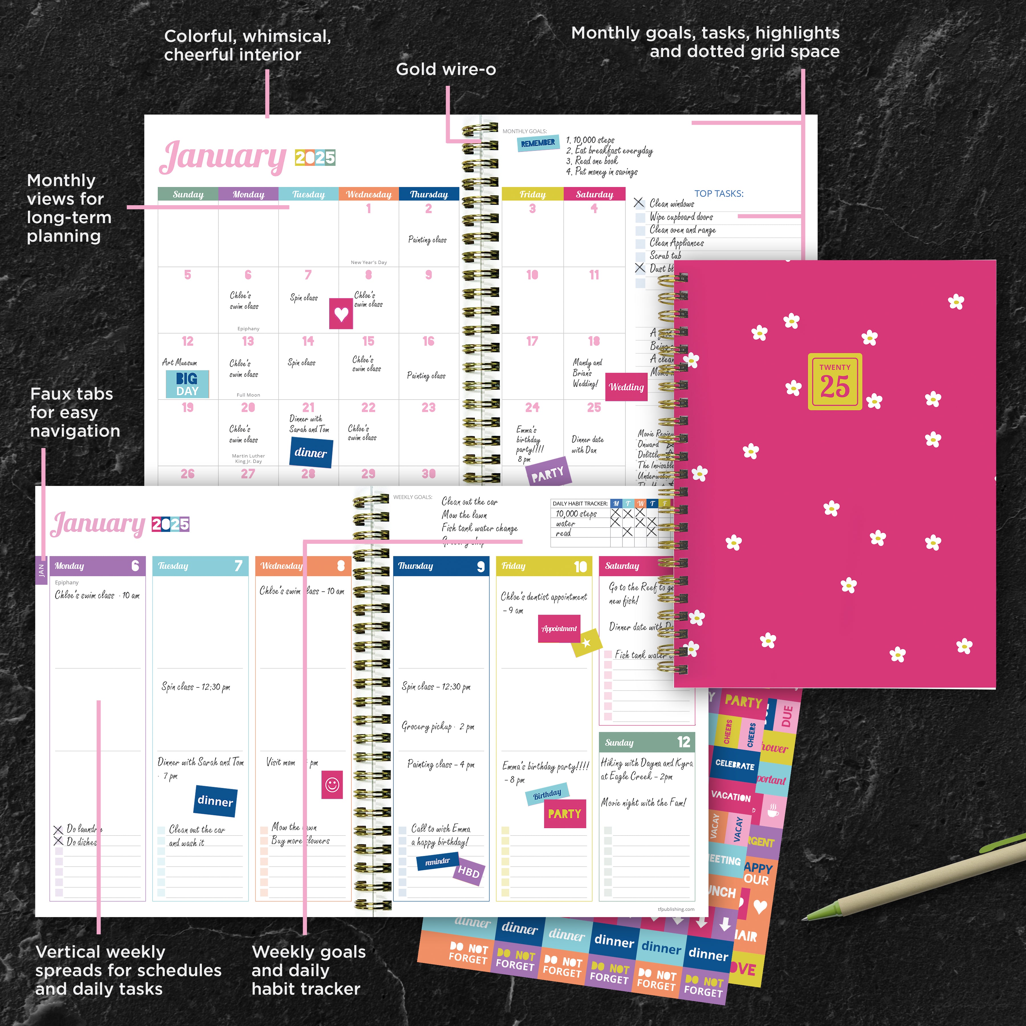 2025 Lil Buds Medium Weekly Monthly Planner SELWII