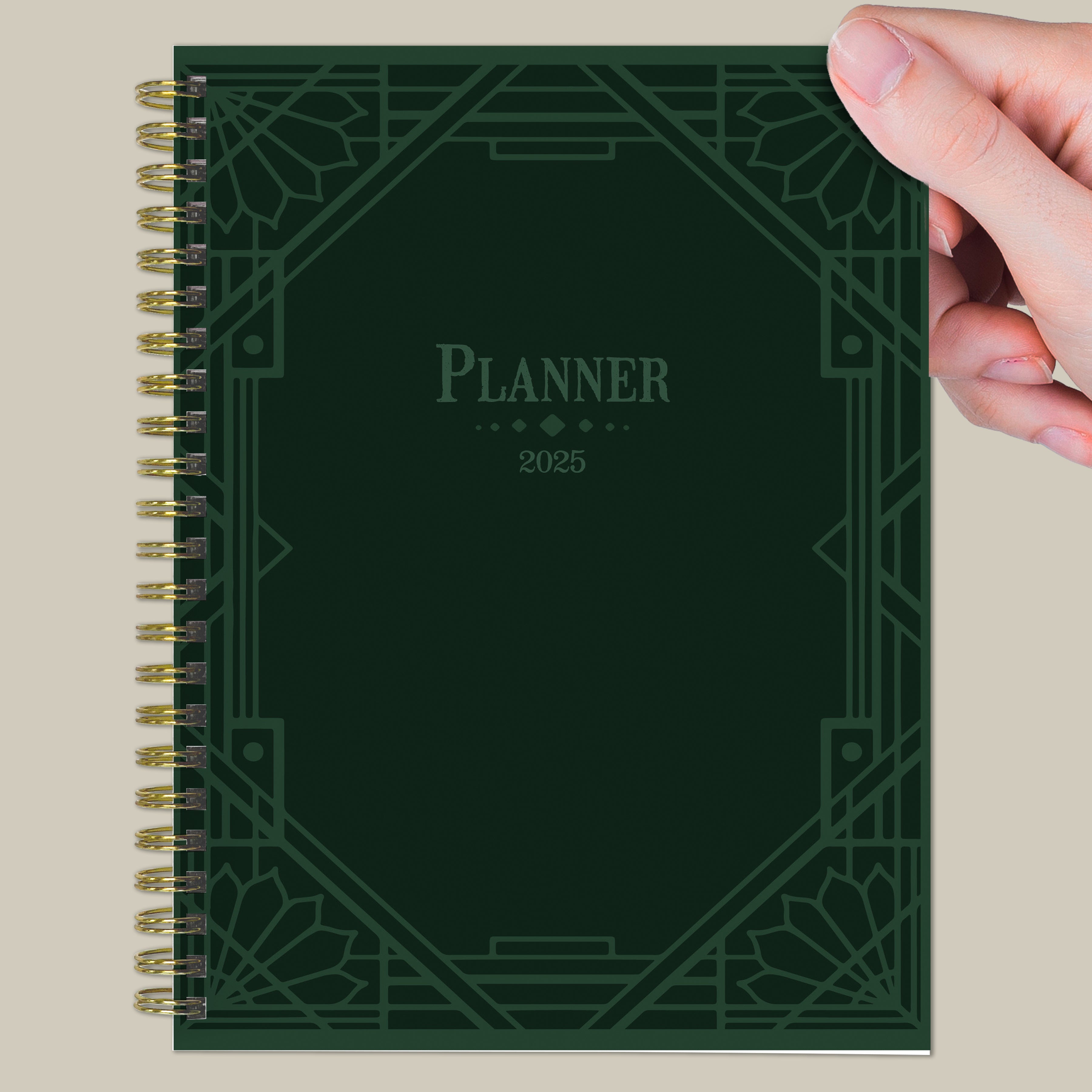 2025 Emerald Edition Medium Weekly Monthly Planner SELWII