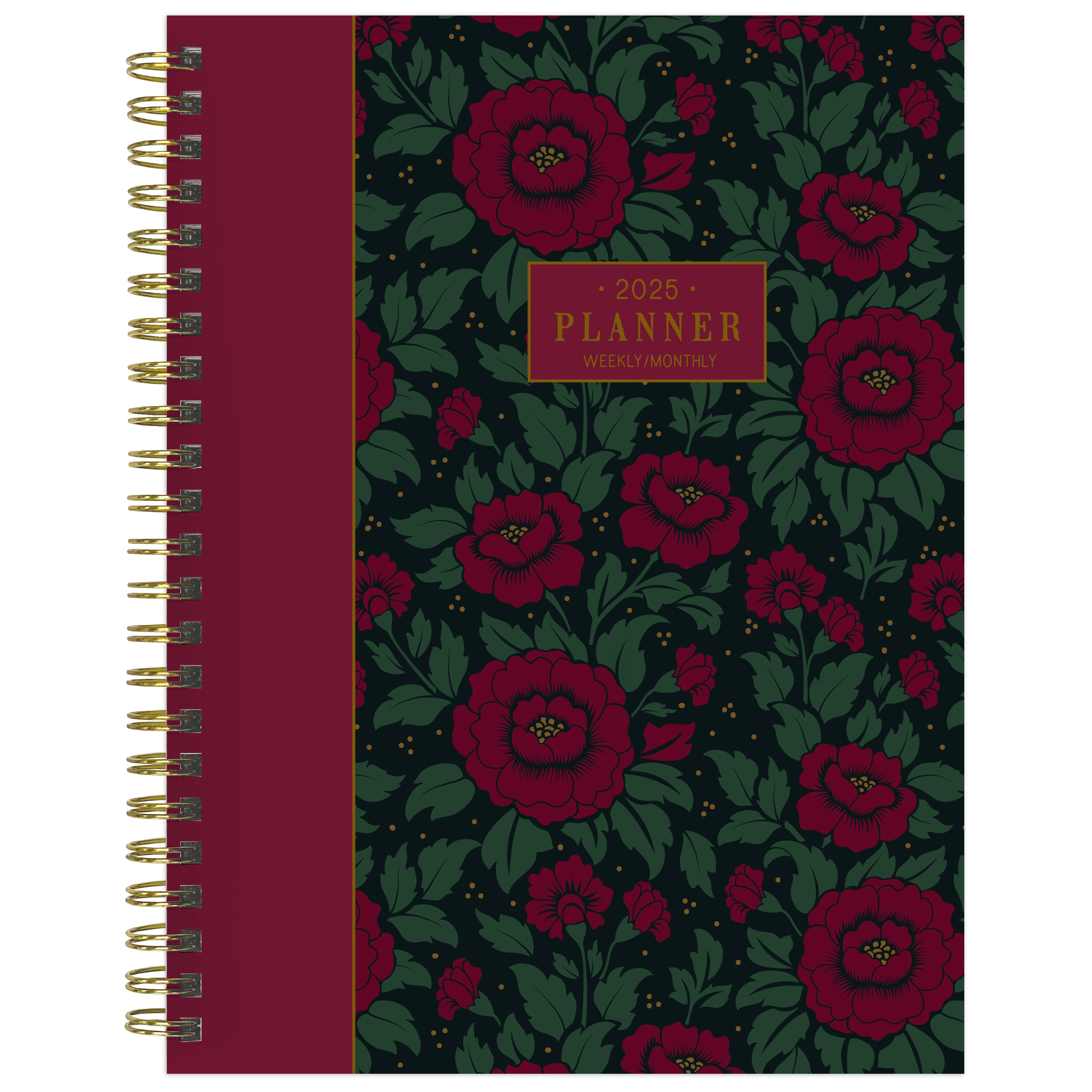 2025 Victorian Blooms Medium Weekly Monthly Planner SELWII