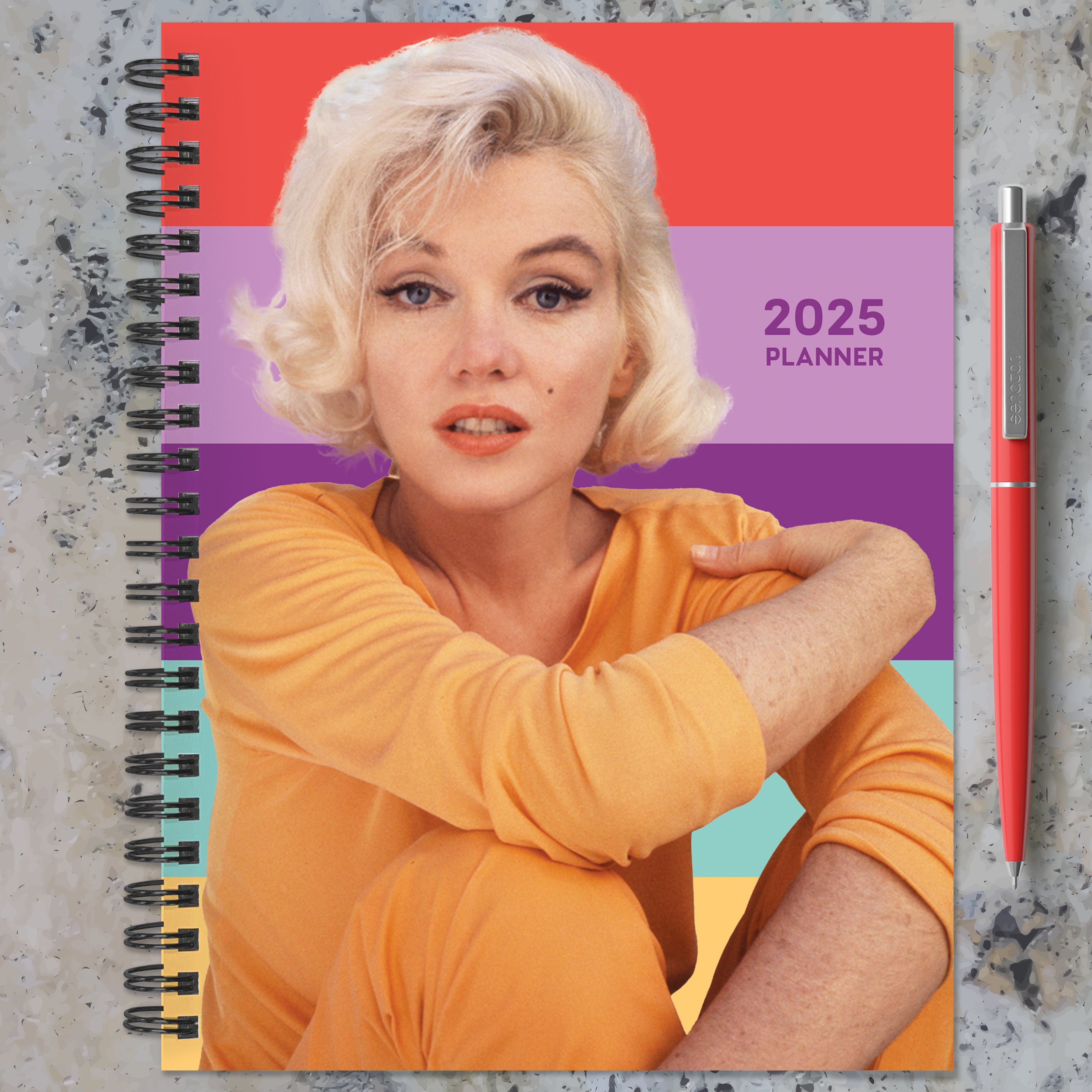 2025 Marilyn Monroe Medium Weekly Monthly Planner SELWII