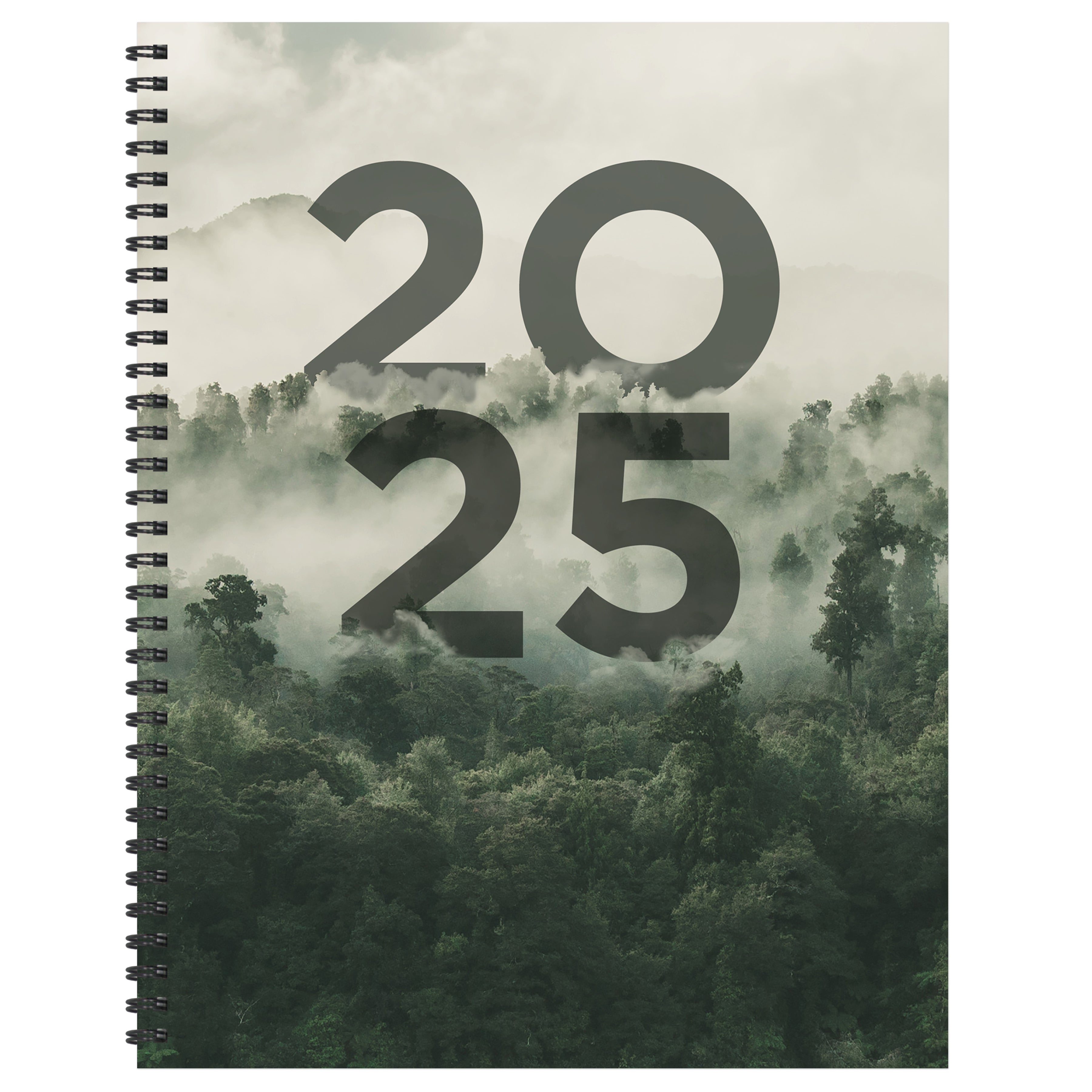 2025 Forest Mist Large Weekly Monthly Planner SELWII