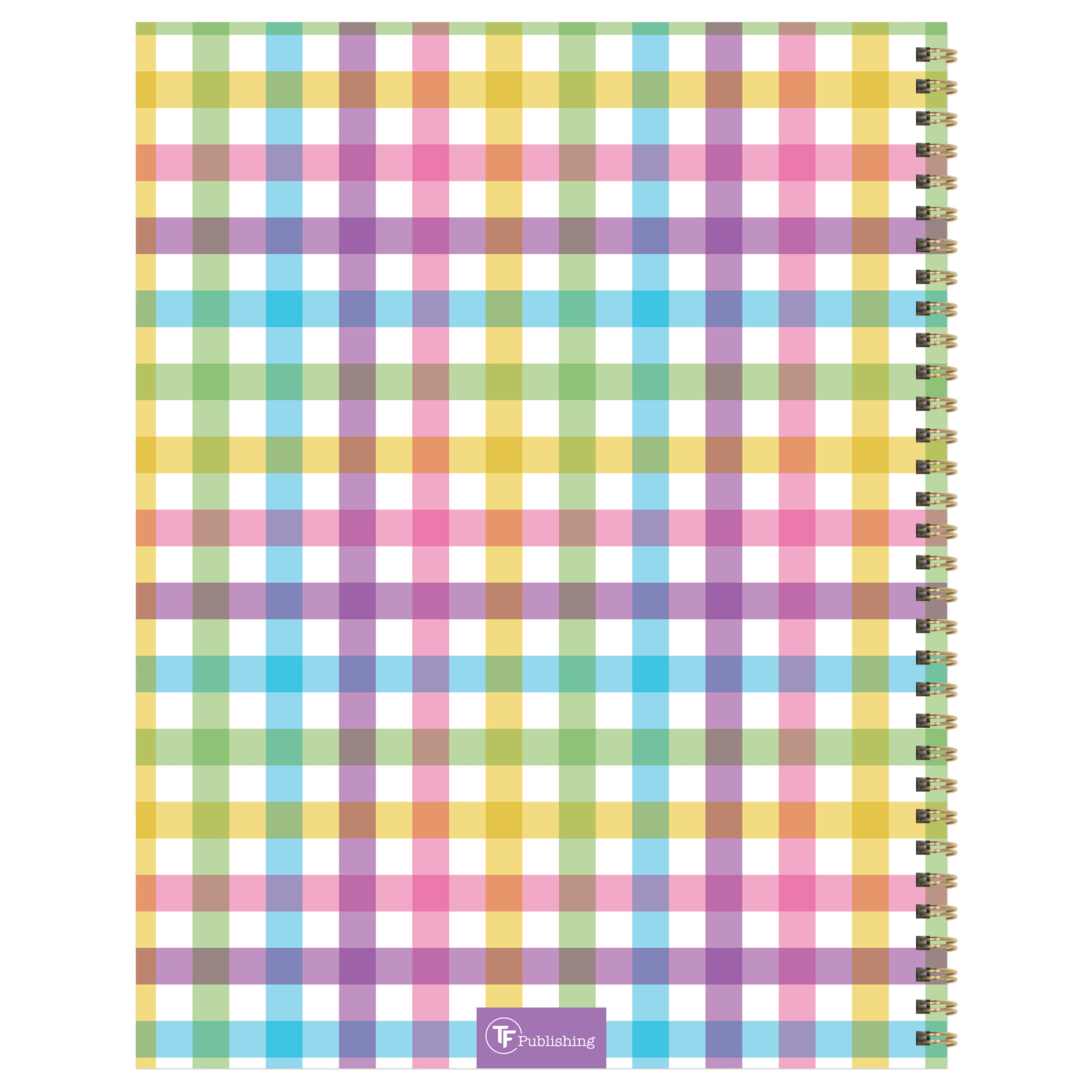 2025 Madras Plaid Large Weekly Monthly Planner SELWII