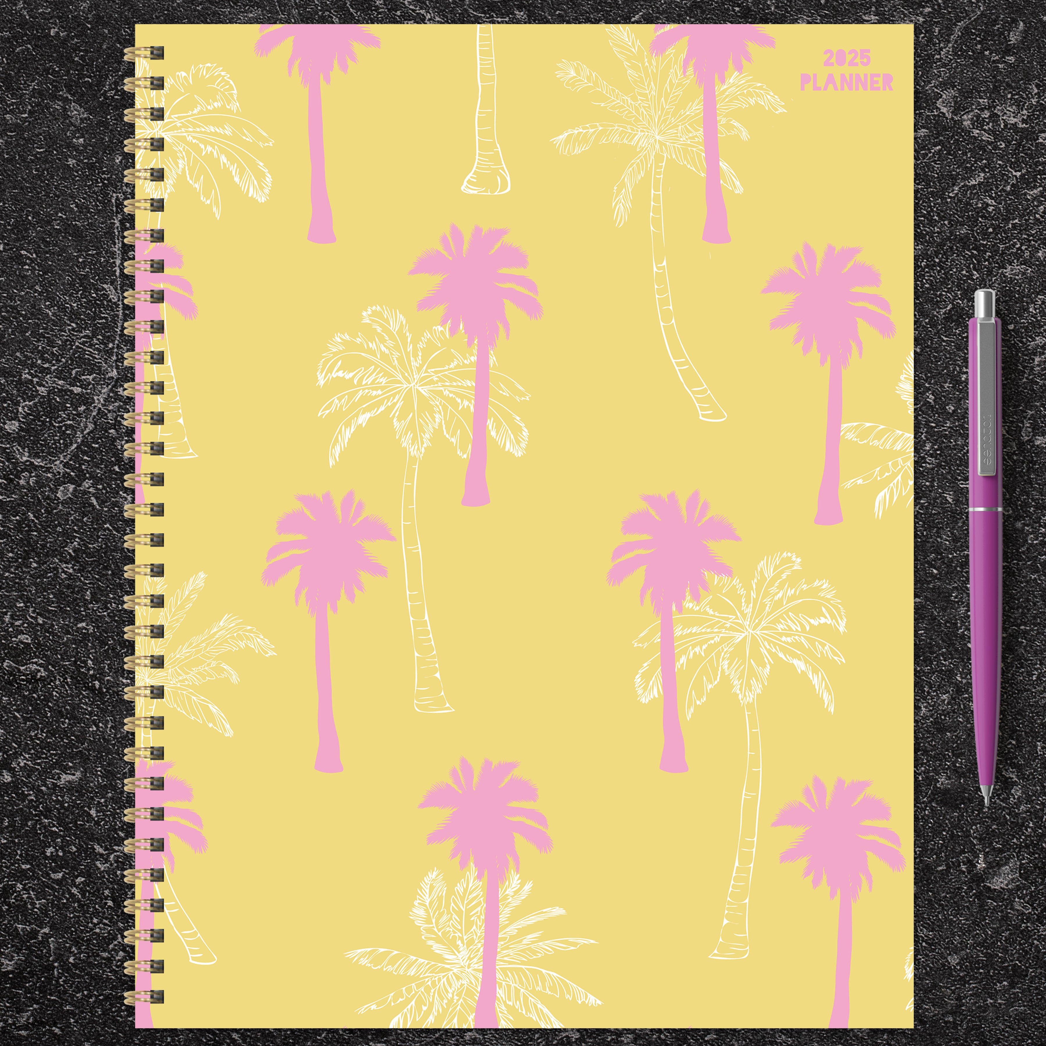 2025 Palms & Sunshine Large Weekly Monthly Planner SELWII