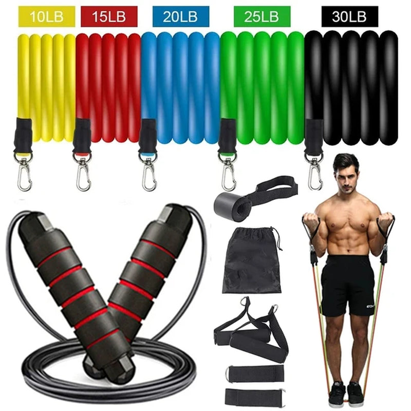 16Pcs Resistance Bands Rope Set in various sizes