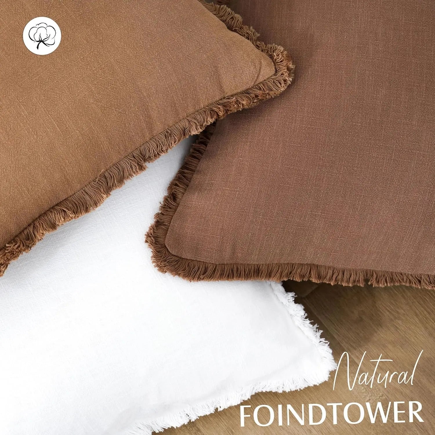 Linen Fringe Pillow Covers