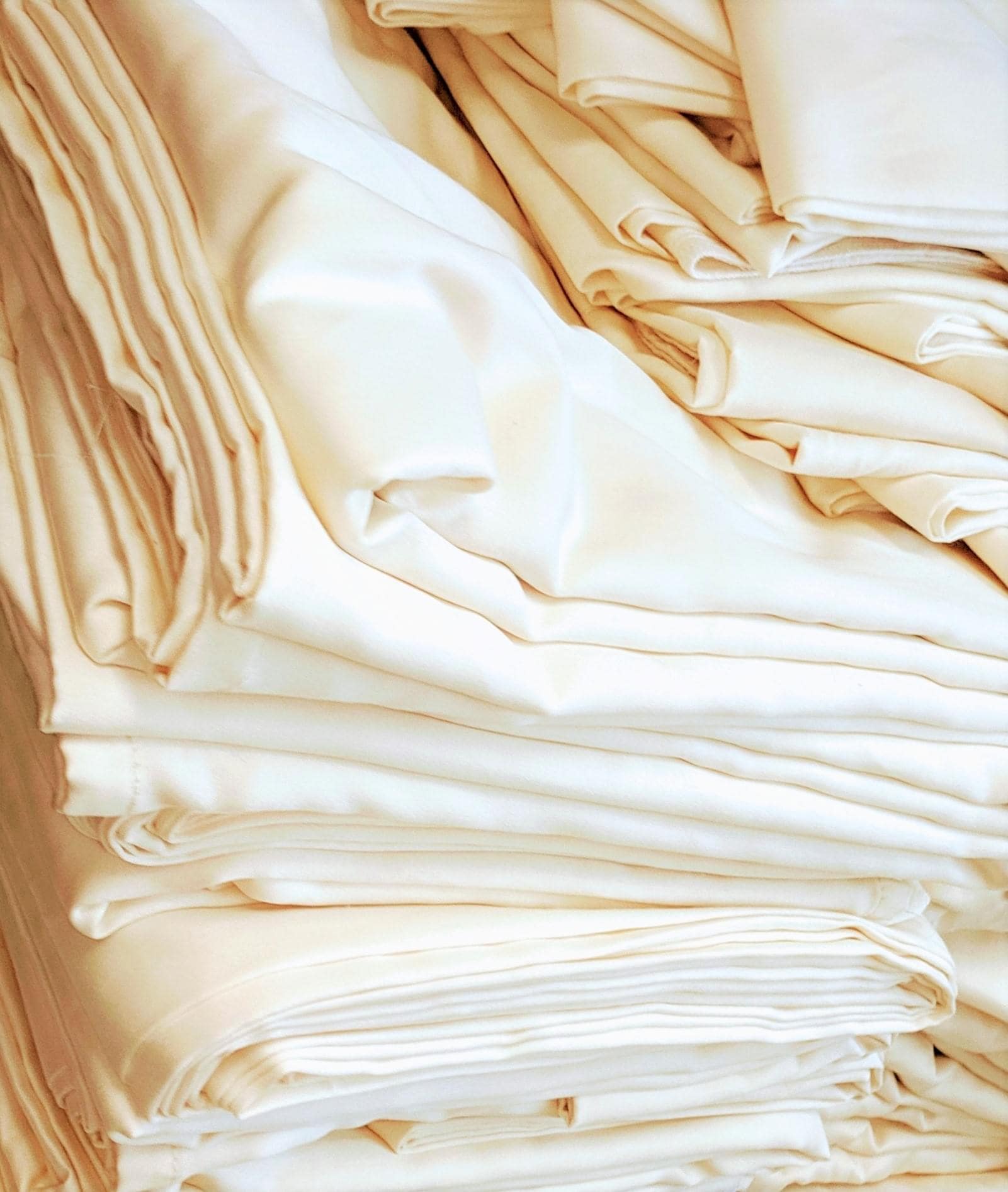 Buy GOTS Organic Cotton Sateen Fabric by the Yard in Natural USA