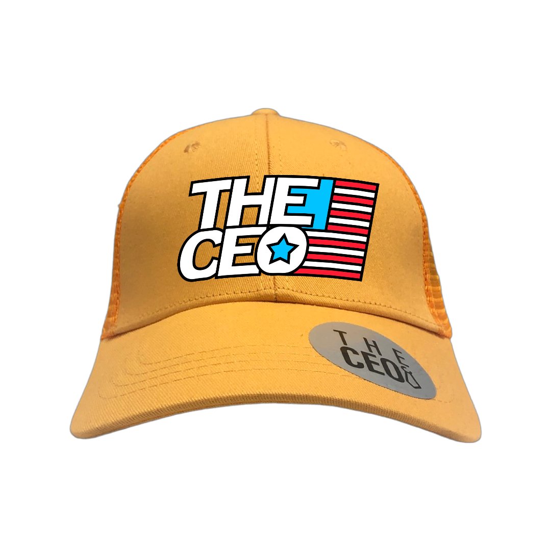 Organic Trucker Hat Yellow