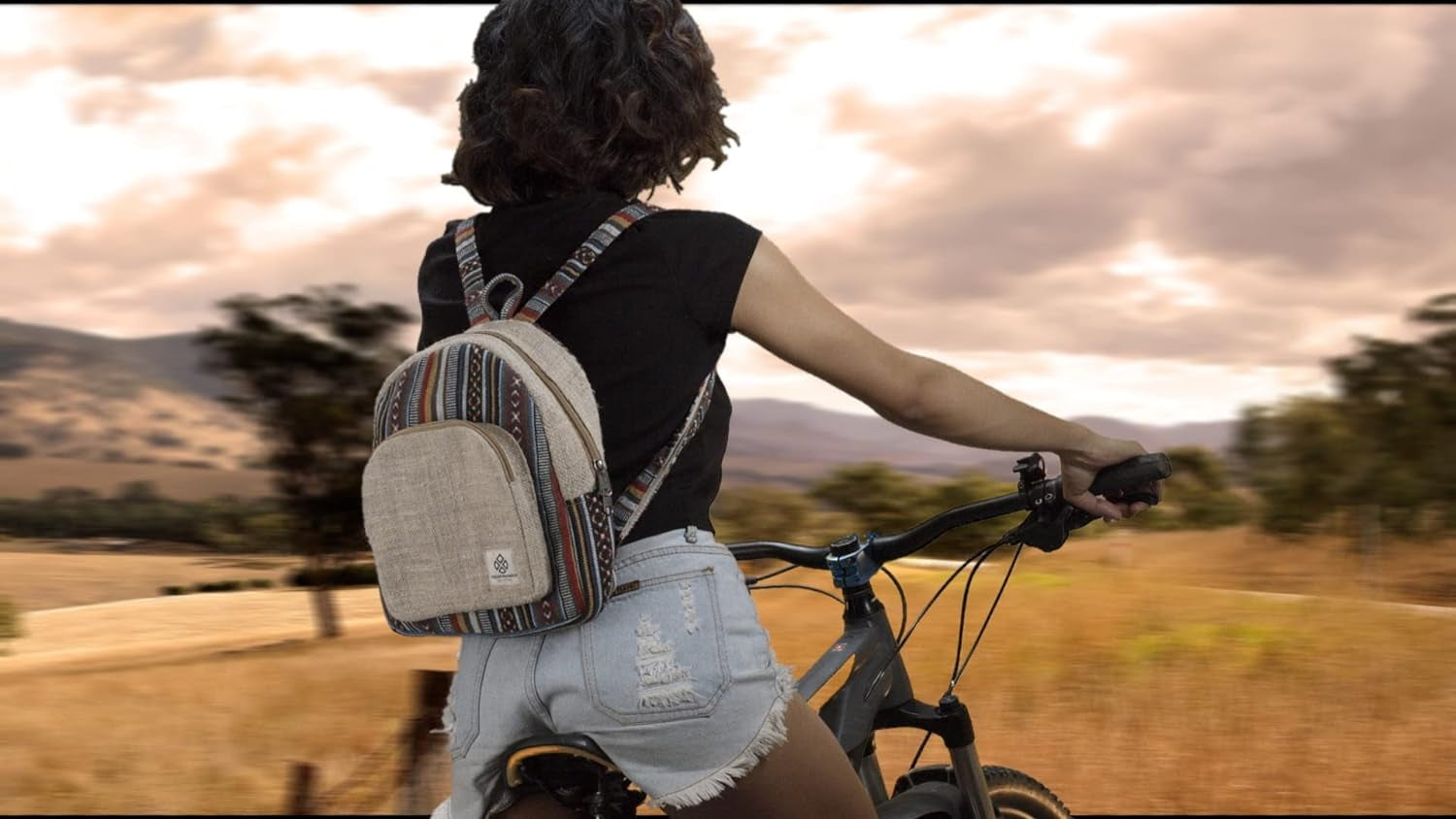 Mini Hemp Backpack Bag - Boho Eco Friendly Bags