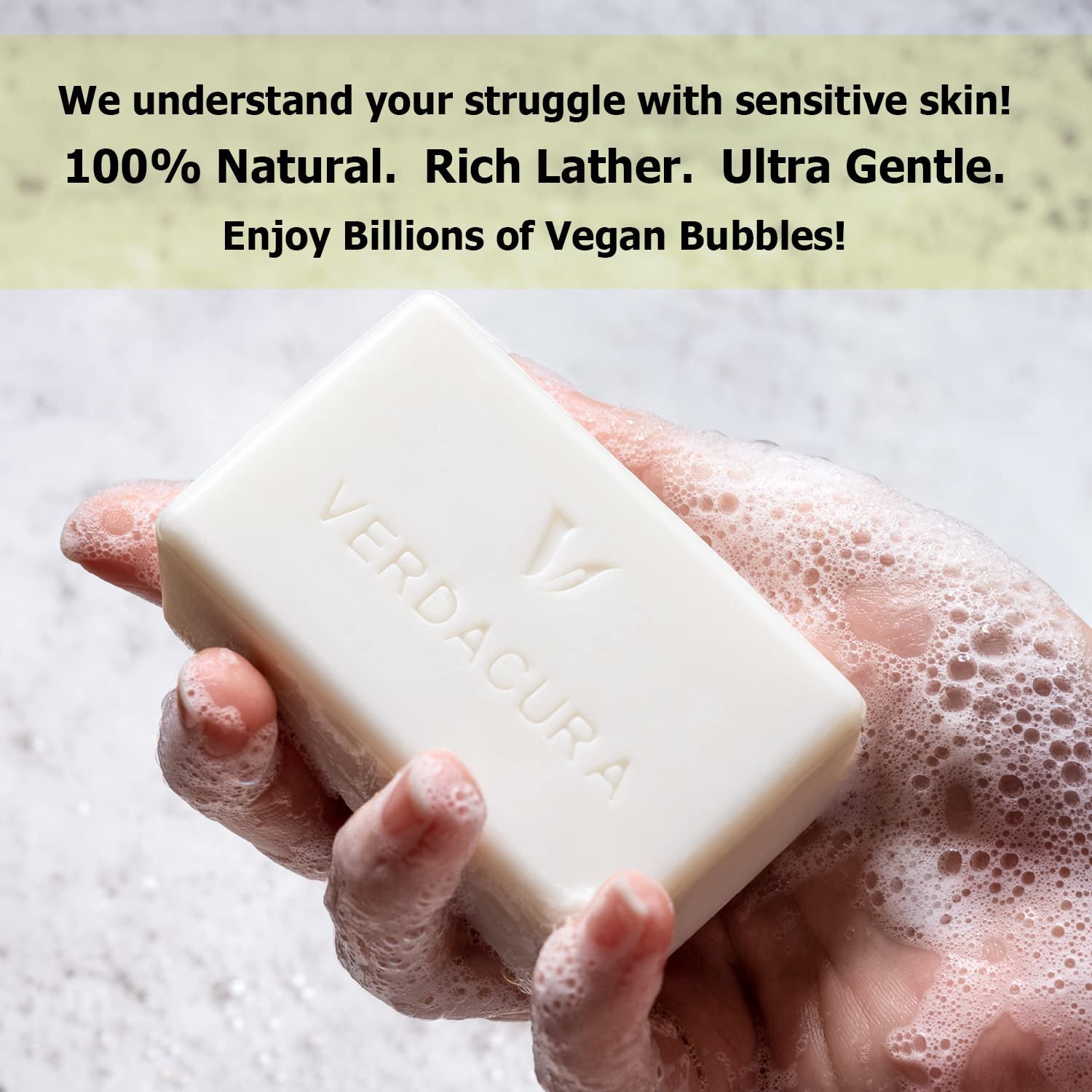 Pure Castile Bar Soap for Face Body and Hands All Natural Vegan Soap Ultra-Gentle Biodegradable Sustainable Cruelty Free Palm Oil Free Suitable for Sensitive Skin Made in USA (Peppermint 4.5 Ounce,3 Pack)