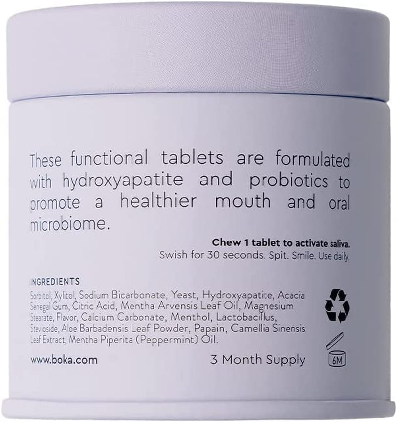 Travel Size Mouthwash Tablets with Natural Ingredients